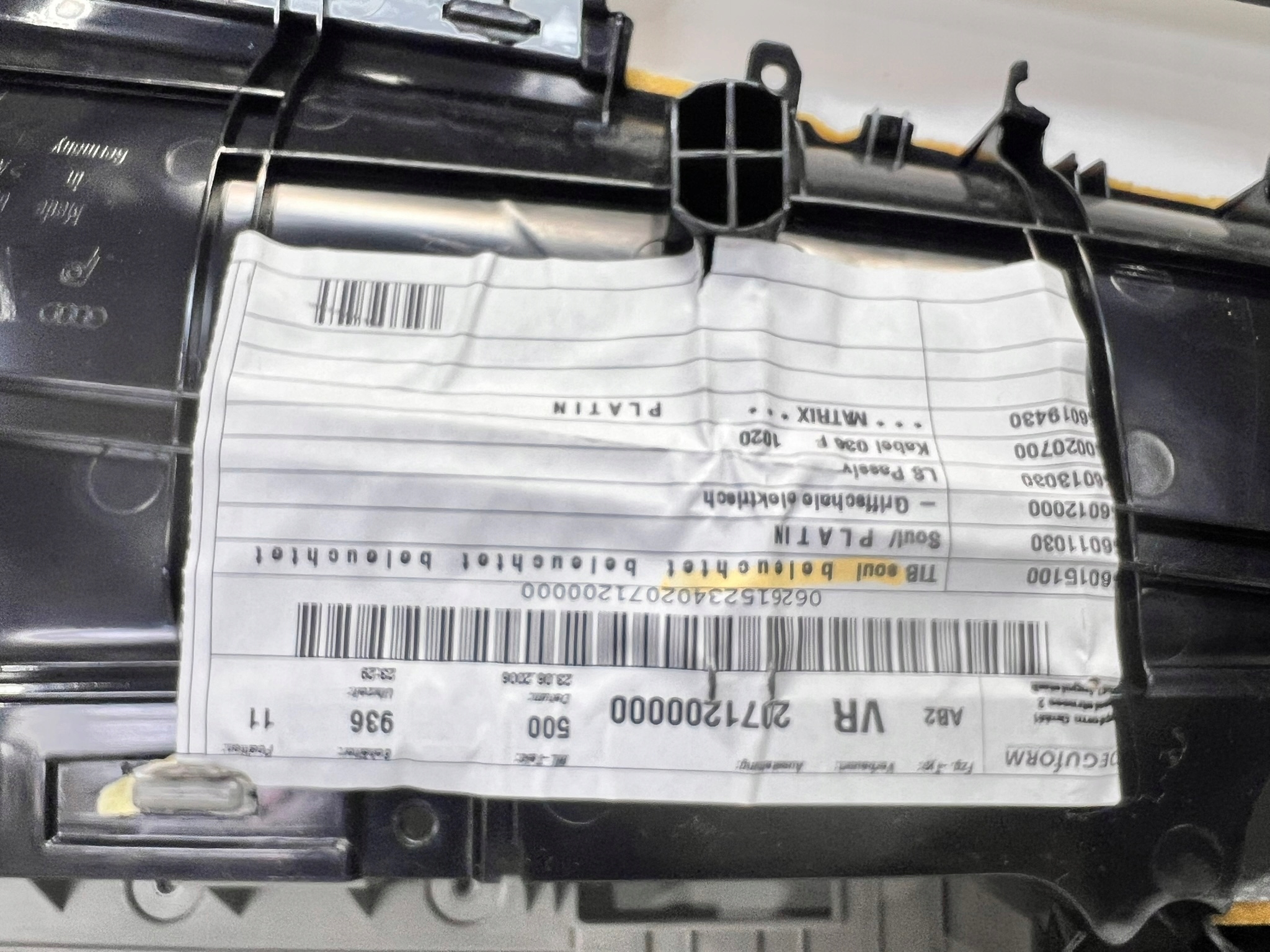 side door right front AUDI A3 8P 8P4867106