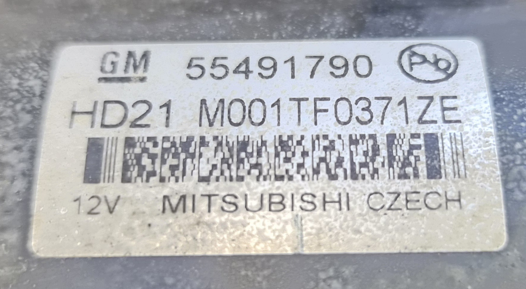 starter 1.6 CDTI OPEL INSIGNIA B 55491790