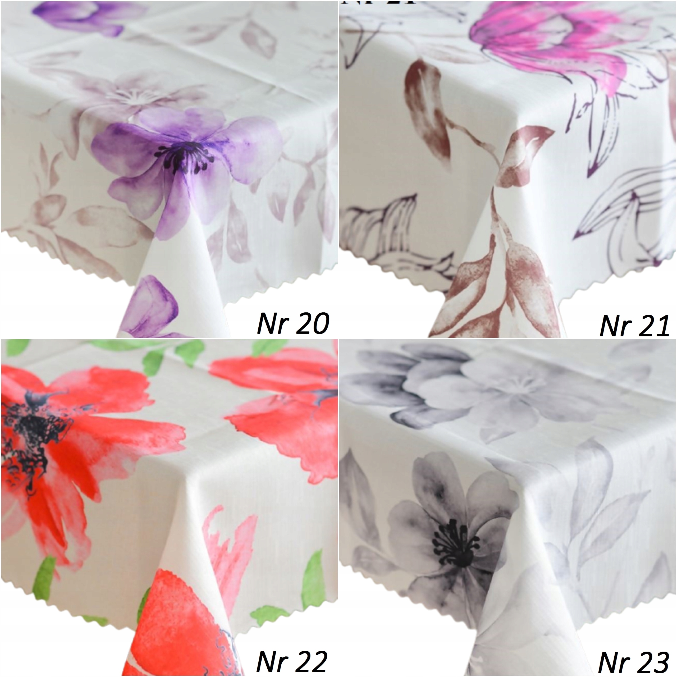 OBRUS PLAMOODPORNY 90x140 POLSKI RÓŹNE WZORY Nr Długość 140 cm