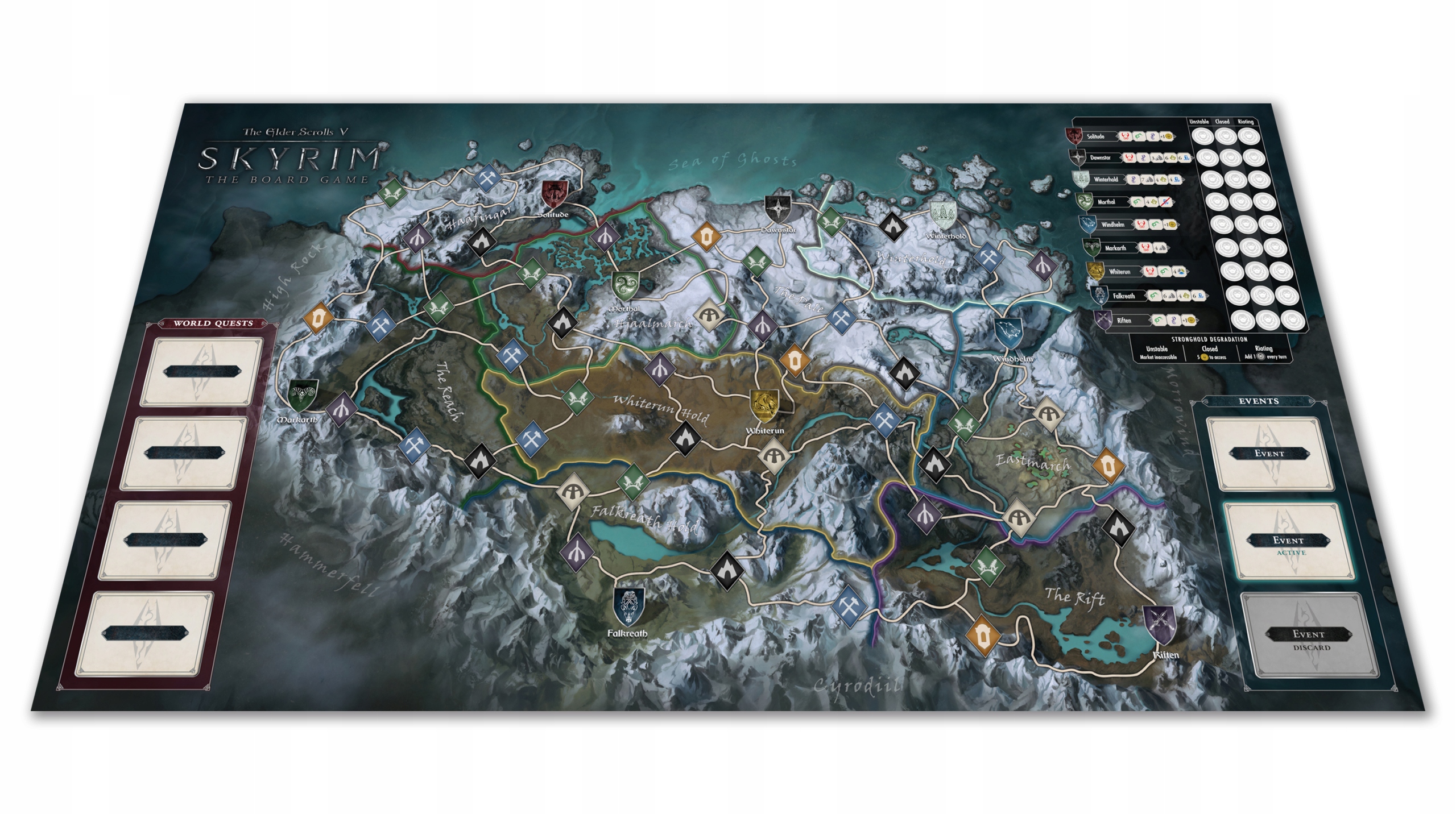 The Elder Scrolls V Skyrim Adventure Game - Plansza mata Winyl Edycja Basic