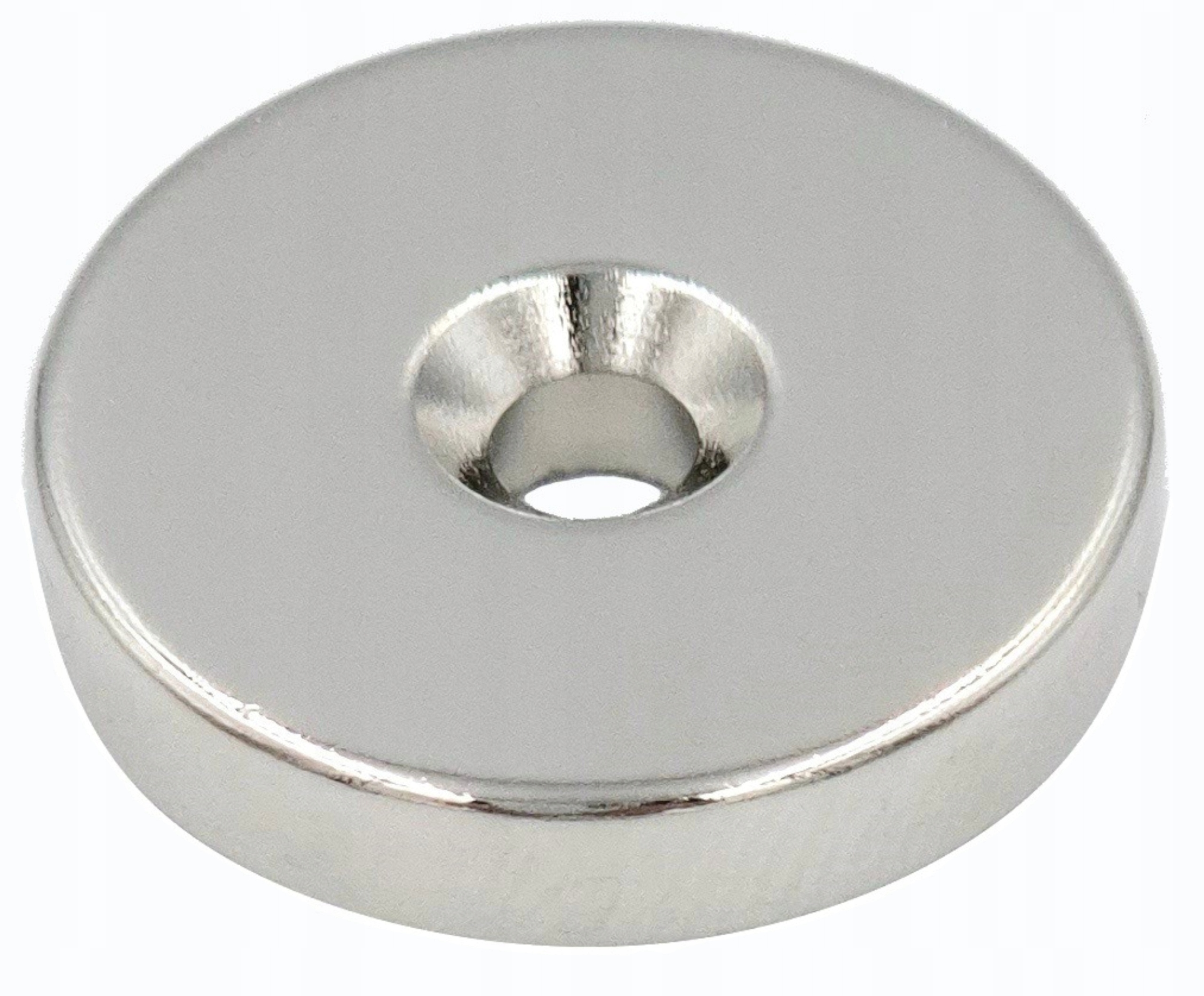 MOCNY MAGNES NEODYMOWY 25x5 mm Z OTWOREM 7,5/4,5 mm POD WKRĘT Marka Grami