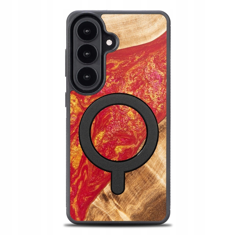 Pouzdro Bewood Unikátní pro Samsung Galaxy S26 Neonové Paříž s MagSafe