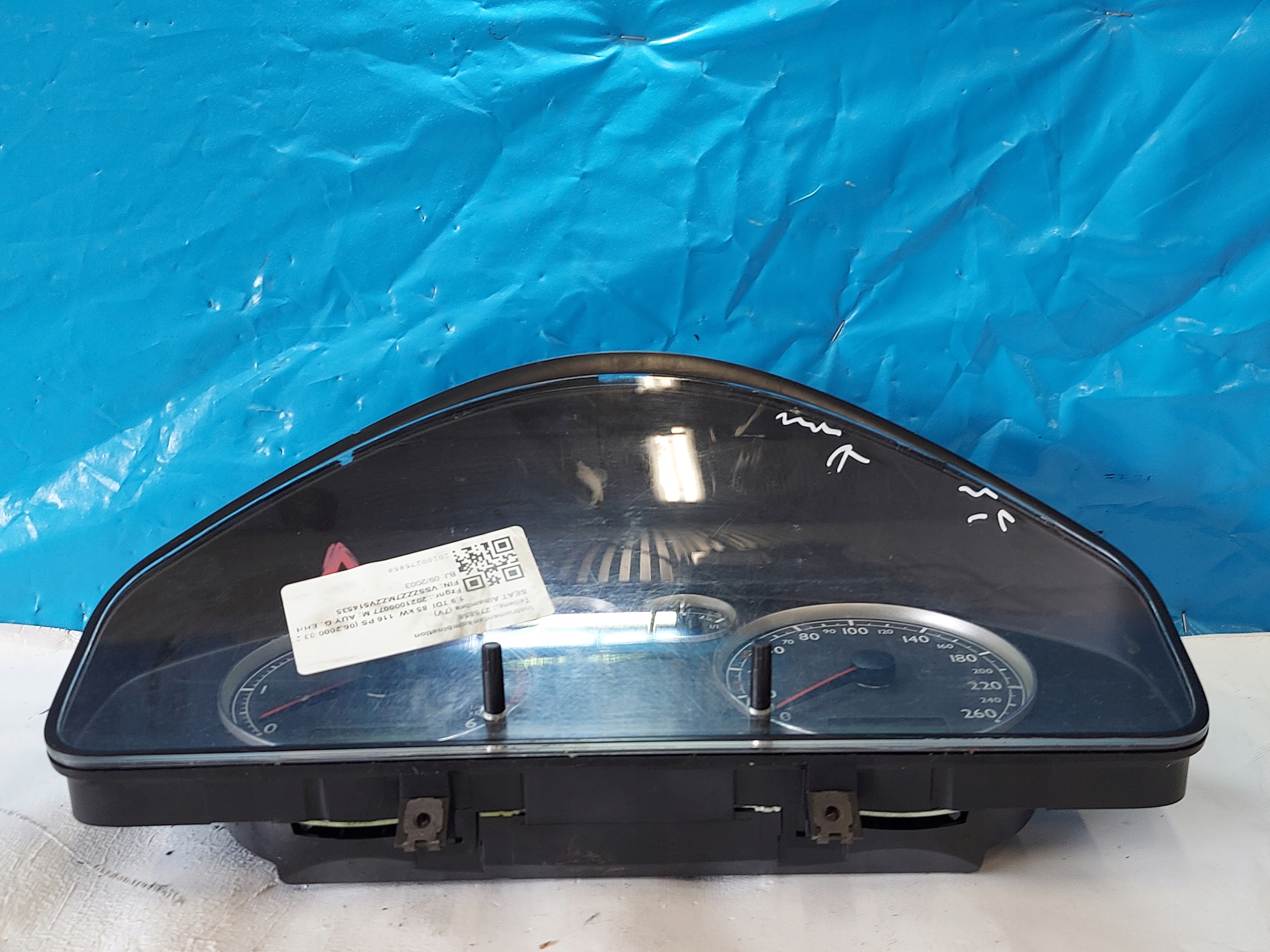 dials clock SEAT ALHAMBRA 1.9 TDI 7M7920800G