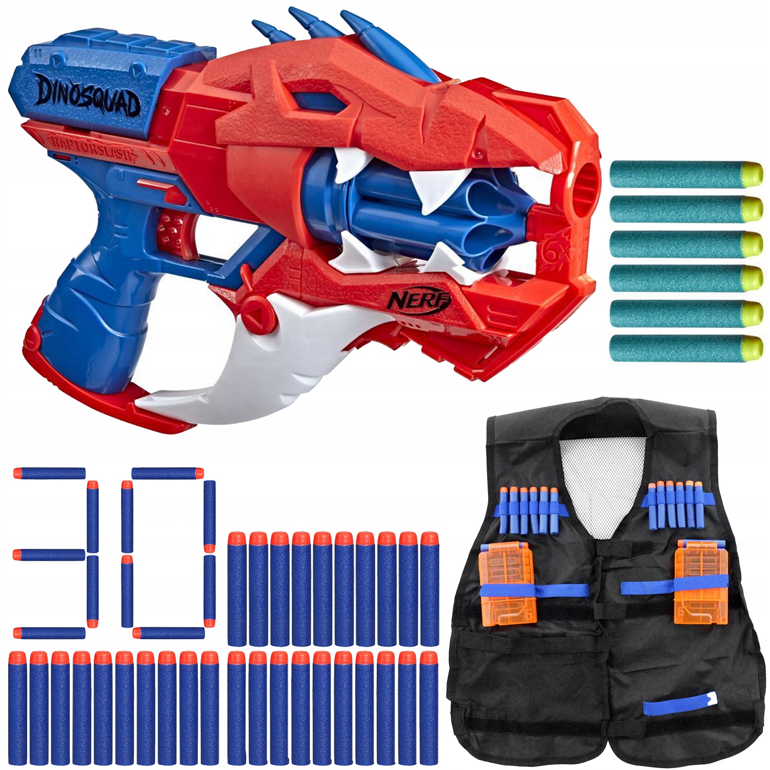 

Wyrzutnia Nerf Dinosquad Raptor Slash Zestaw