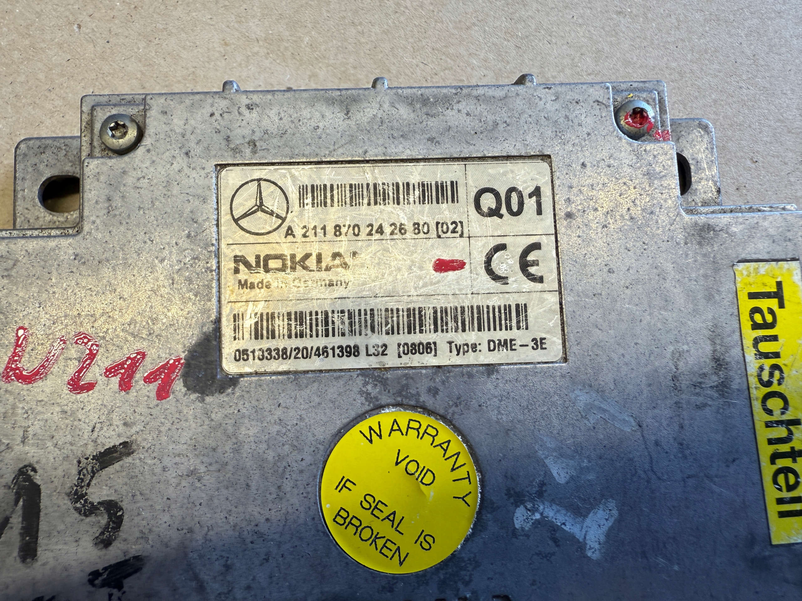 MERCEDES W211 module control unit TELEFONU A211870242680