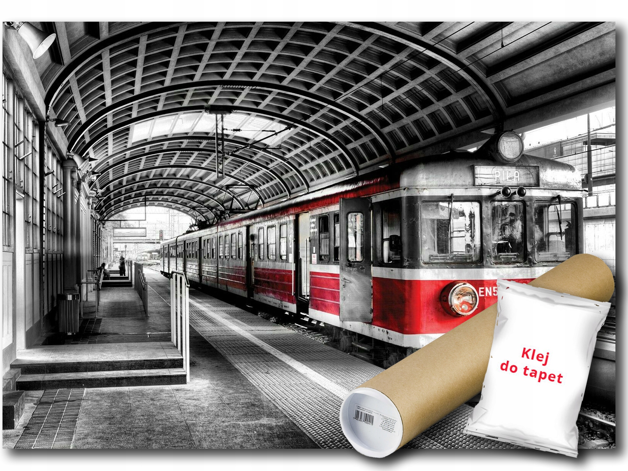 Fototapeta Flizelina Vlak Nádraží Kolej Peron 300x210 lepidlo bonus