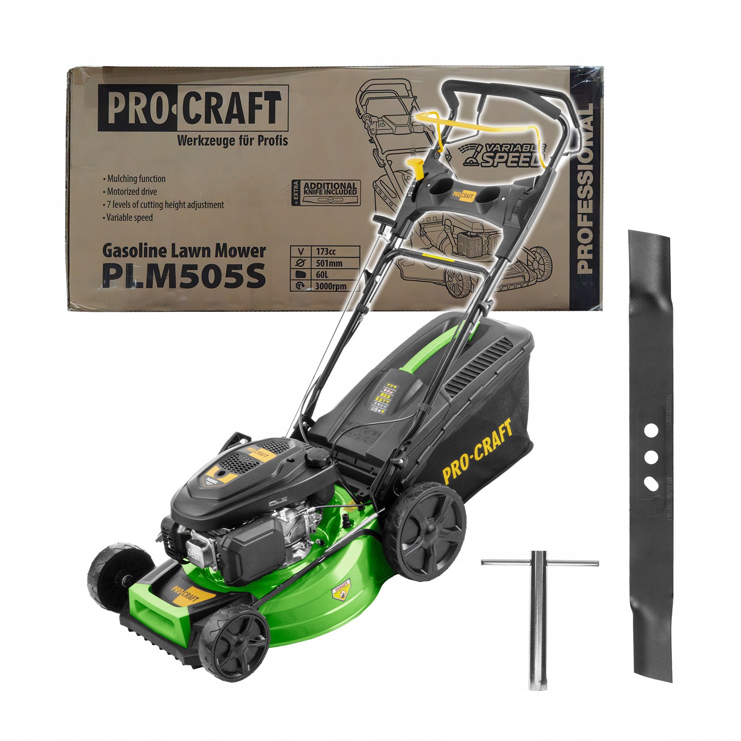 Benzínová kosačka Procraft PLM505S Ne