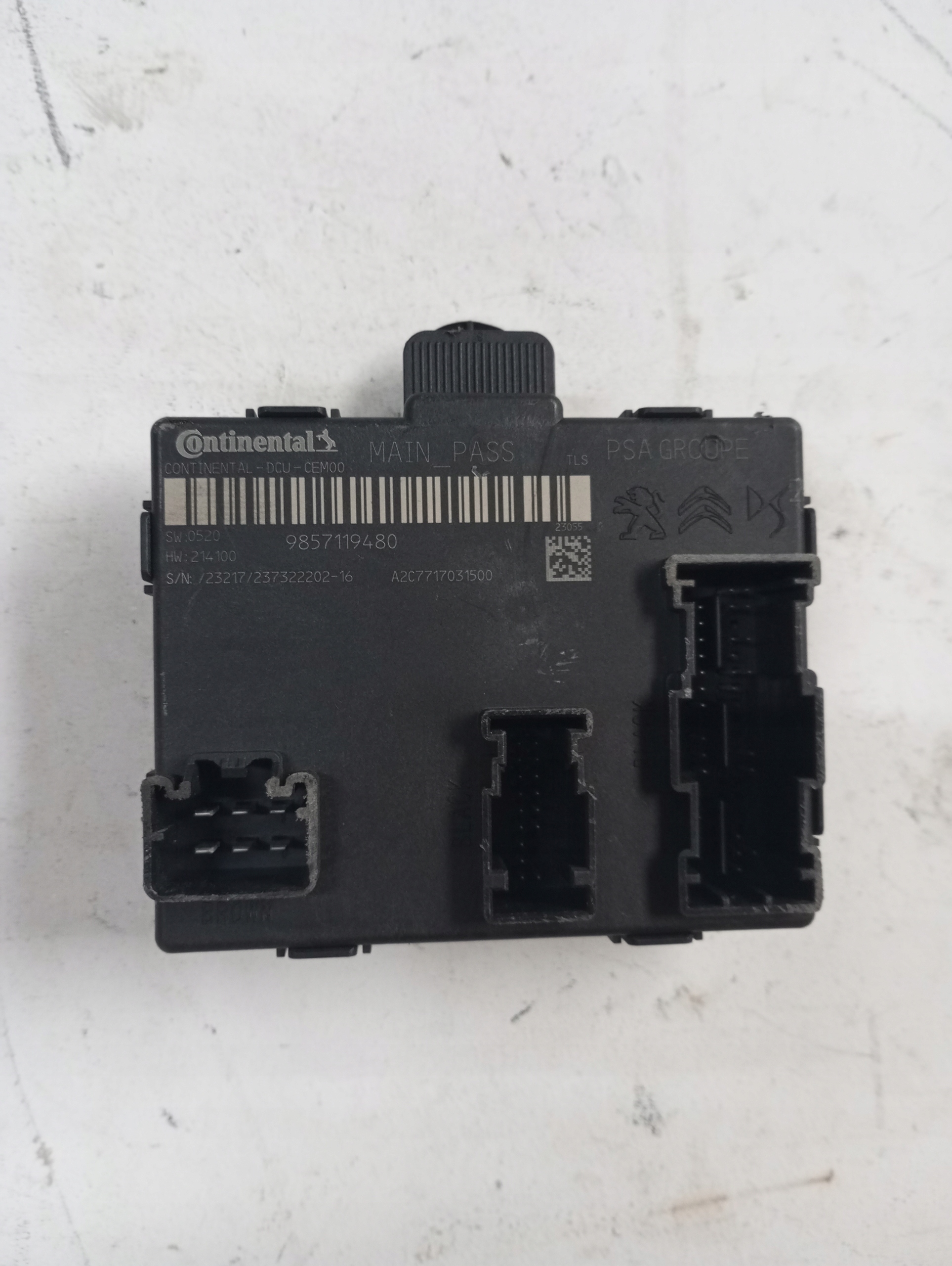 module PEUGEOT CITROEN 9857119480