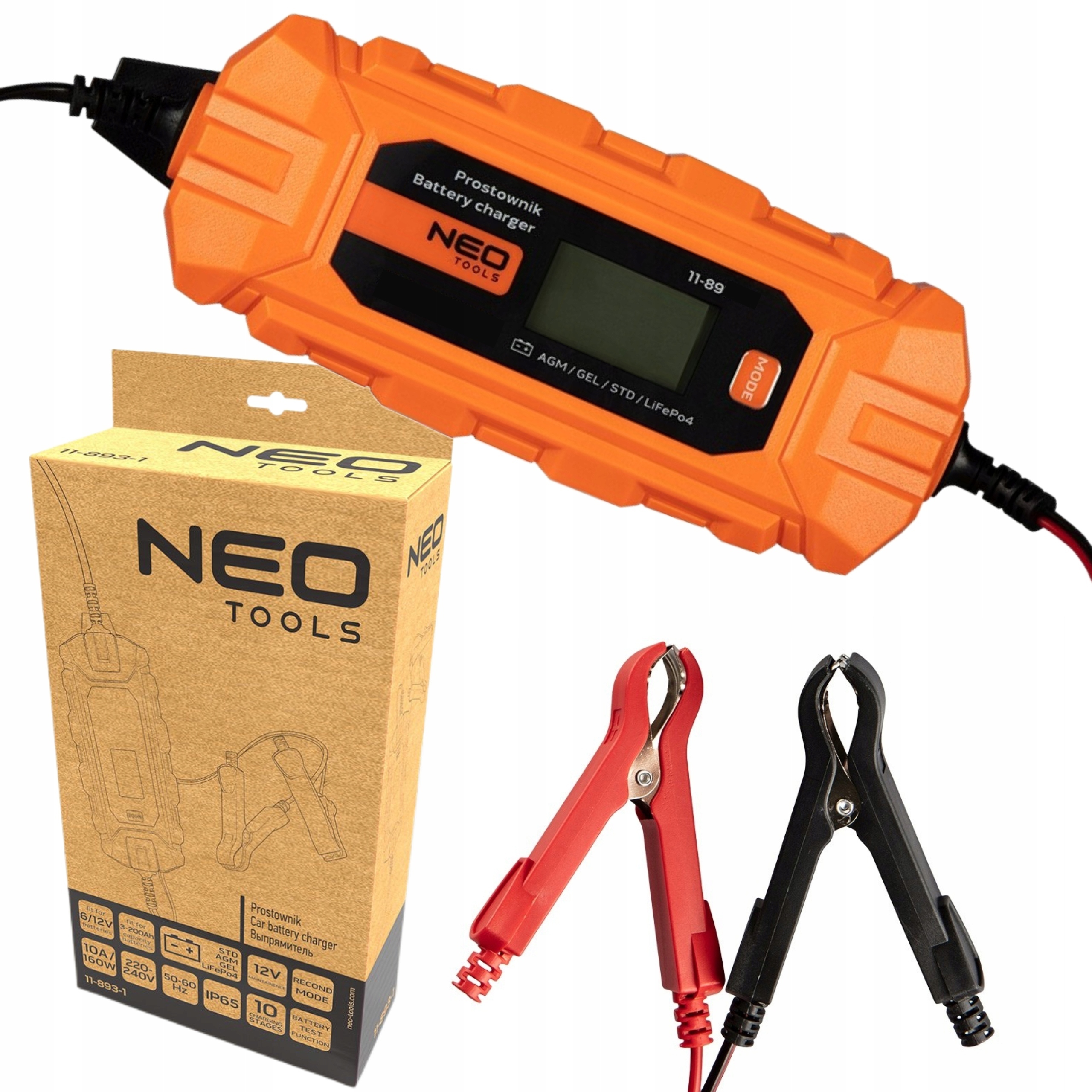 Neo Automatický Usmerňovač Nabíjačka 12V 10A/160W