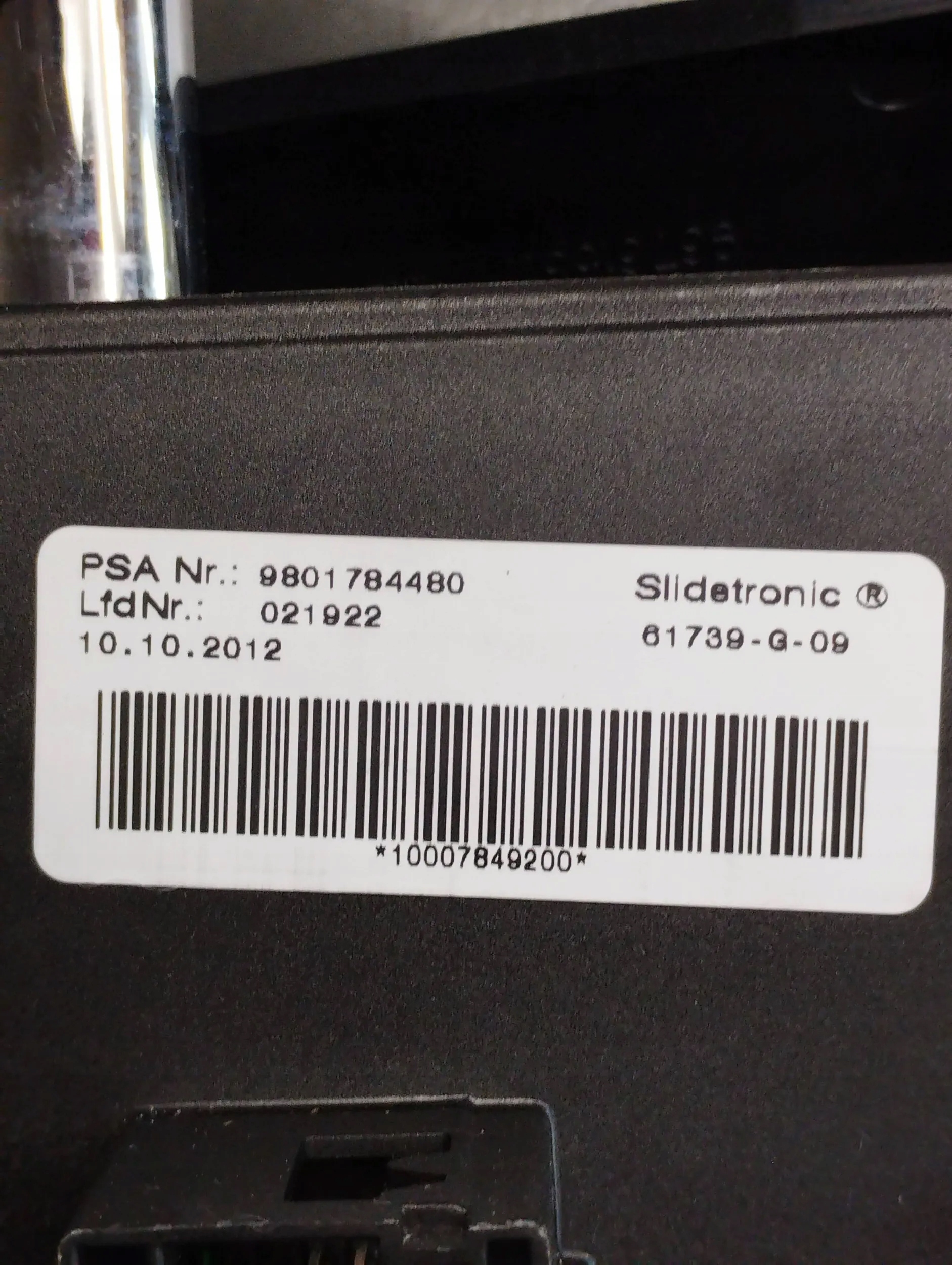 Peugeot 3008 e Leva del cambio ingranaggi 9801784480
