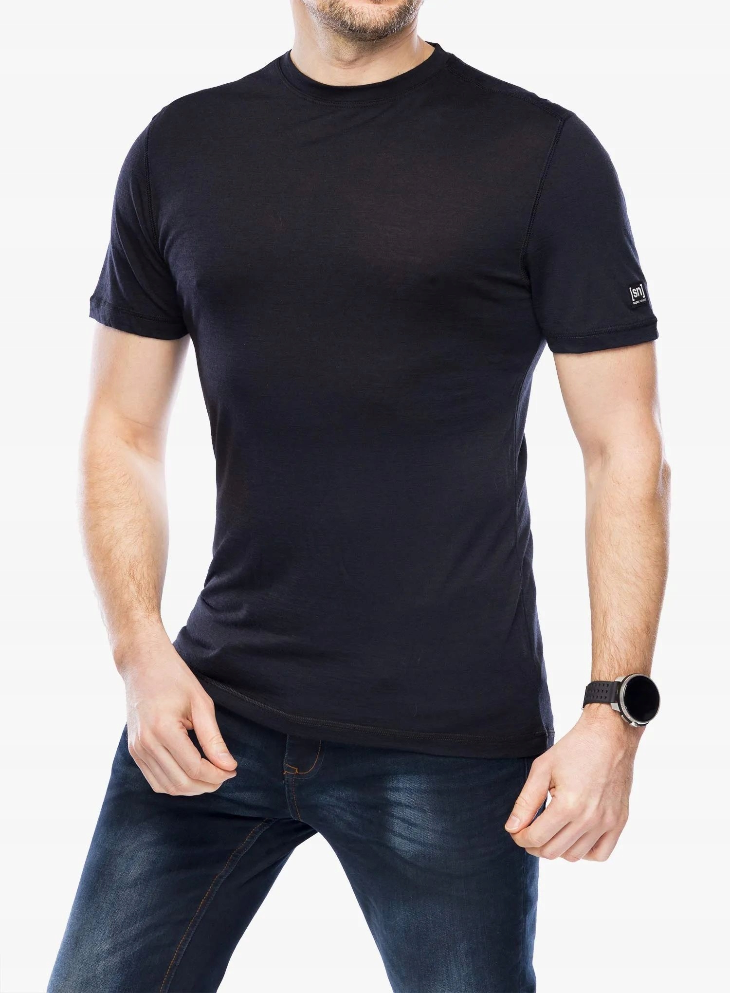 Tričko Super.natural Sierra140 Tee jet black M