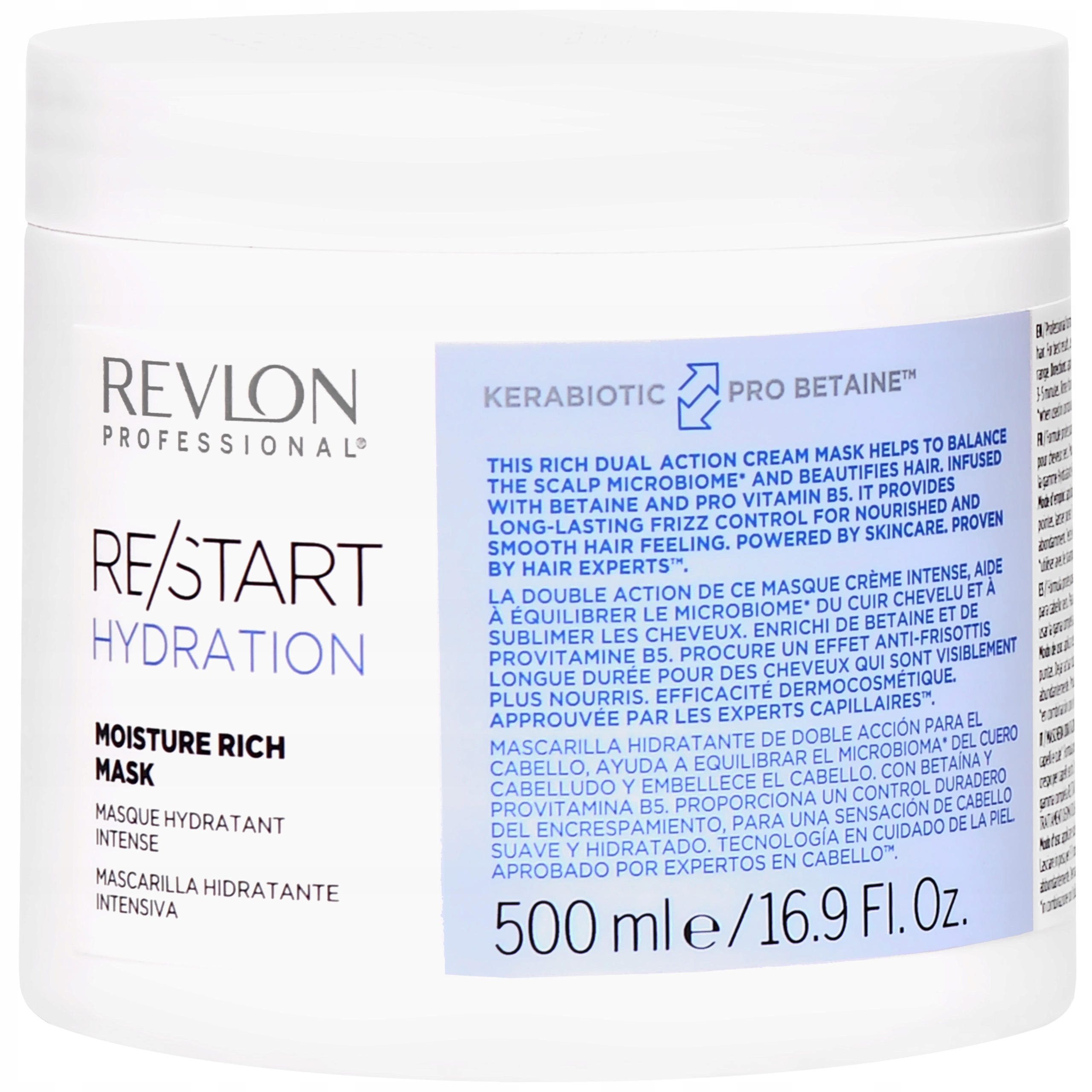 Hydratační maska pro suché vlasy Revlon Restart Hydration Mask 500 ml