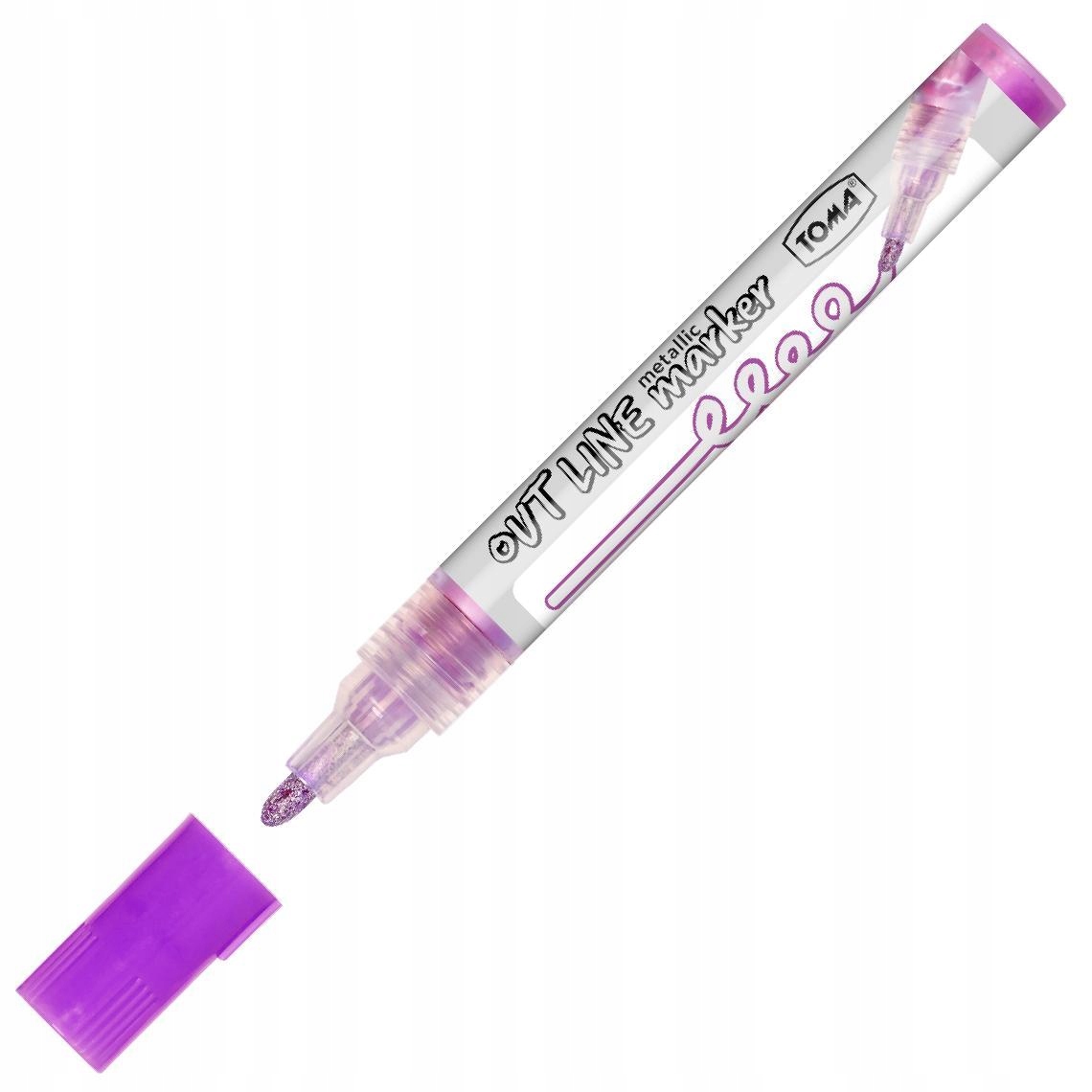 Marker metaliczny OutLine TOMA fioletowo-srebrny
