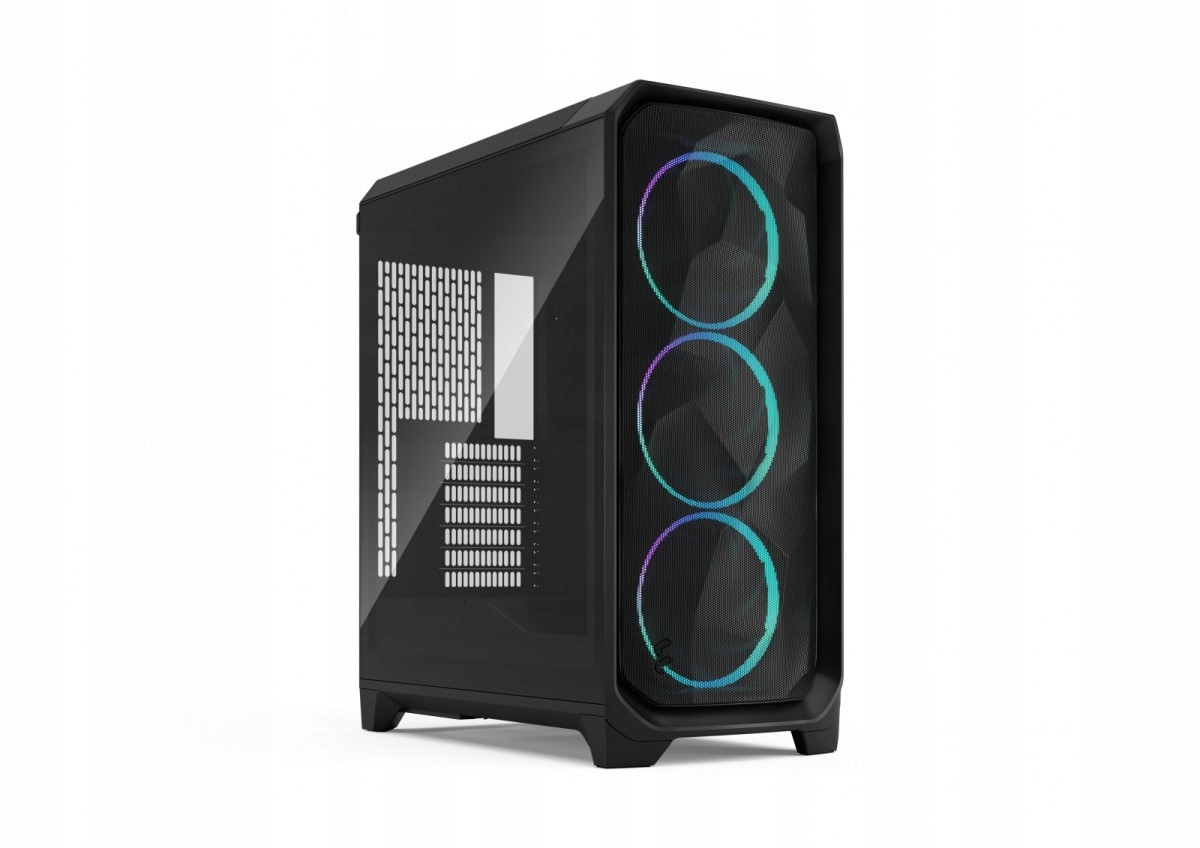 Pc puzdro Fractal Design Meshify 3 Black Tg Argb Usb Type-C 20 Gbps E-atx
