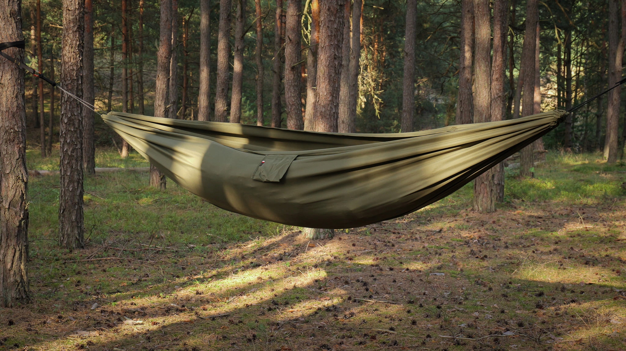 Táborová hojdacia sieť TigerWood Medveď Olive