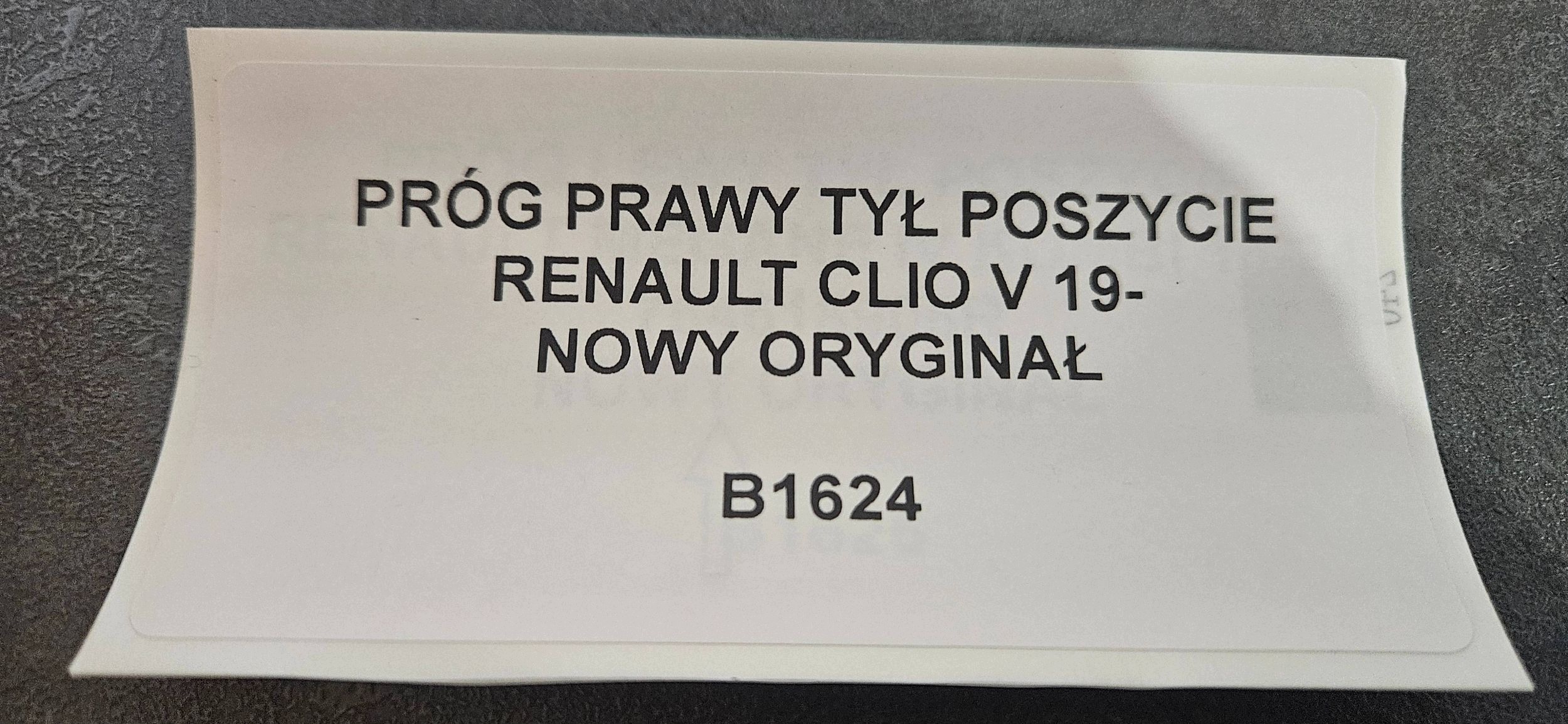 threshold right rear part side RENAULT CLIO V 19- new original