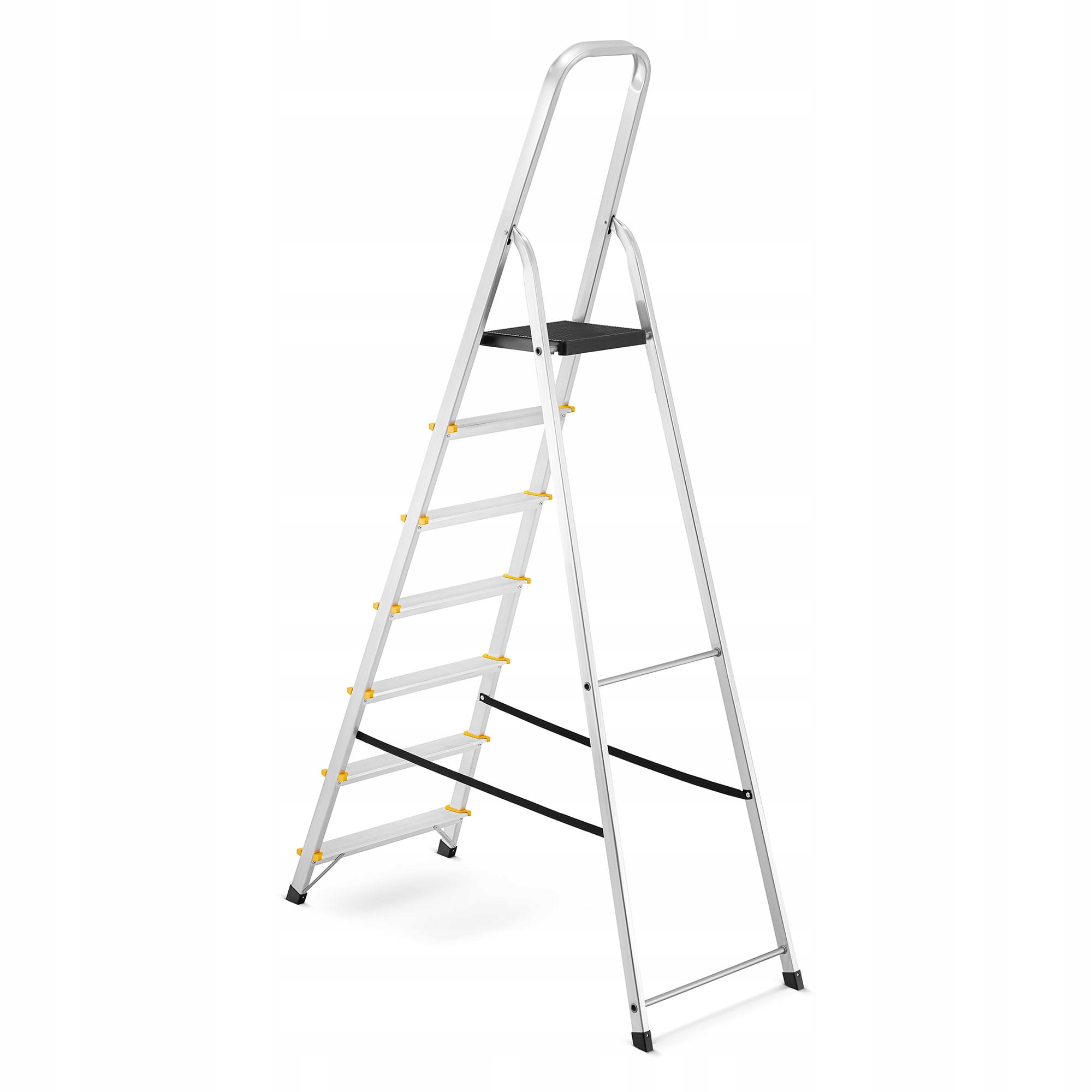 Drabina aluminiowa domowa jednostronna schodki do domu HIGHER 7 stopni 125 kg — 20
