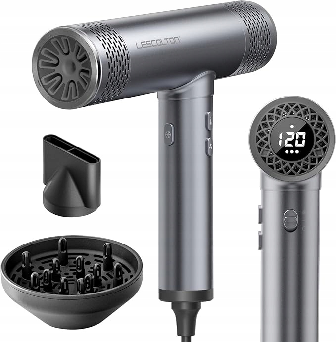 Lescolton Profesjonalna Jonowa Suszarka do Włosów 110 000 obr./min Led