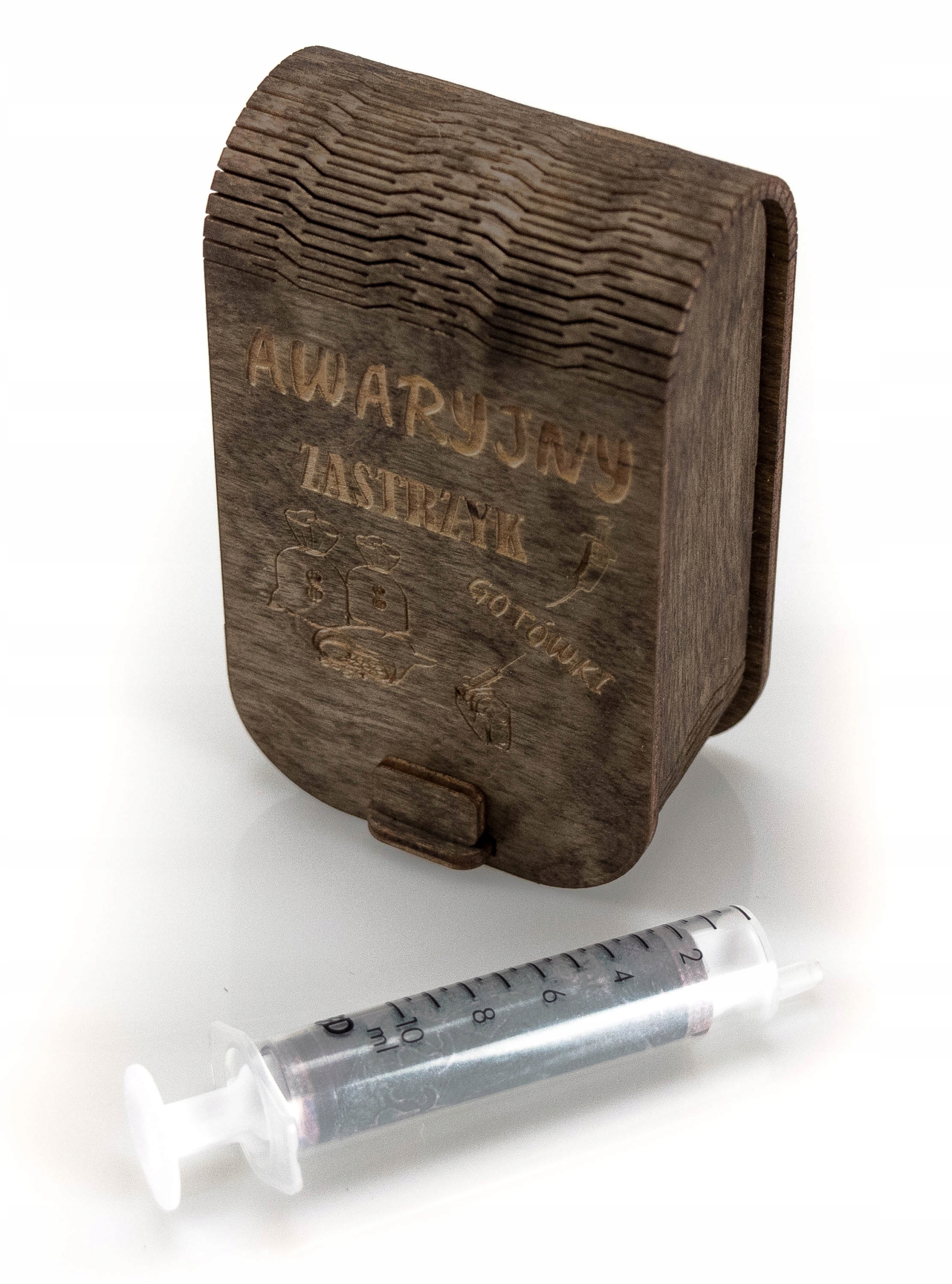 

Pudełko zastrzyk gotówki Grawer na urodziny ślub