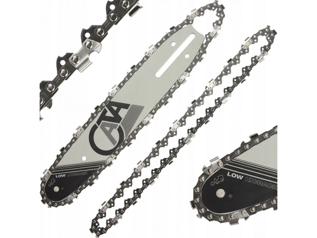 Prowadnica do pił łańcuchowych i dwóch łańcuchów 25 cm 10" 40| 1,3mm 3/8" M86-Zdjęcie-0