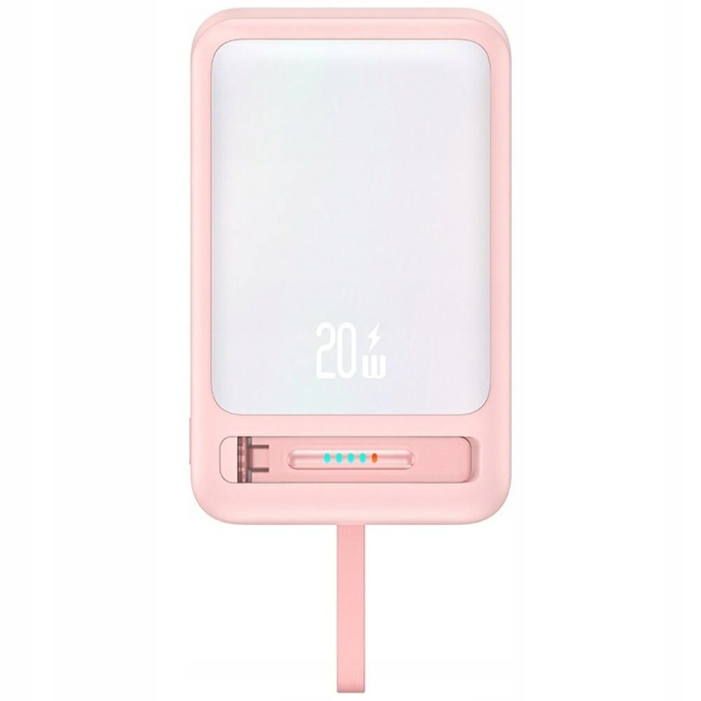 Powerbanka Usams XM Series CD219 10000MAH Magnetic Wireless Růžová