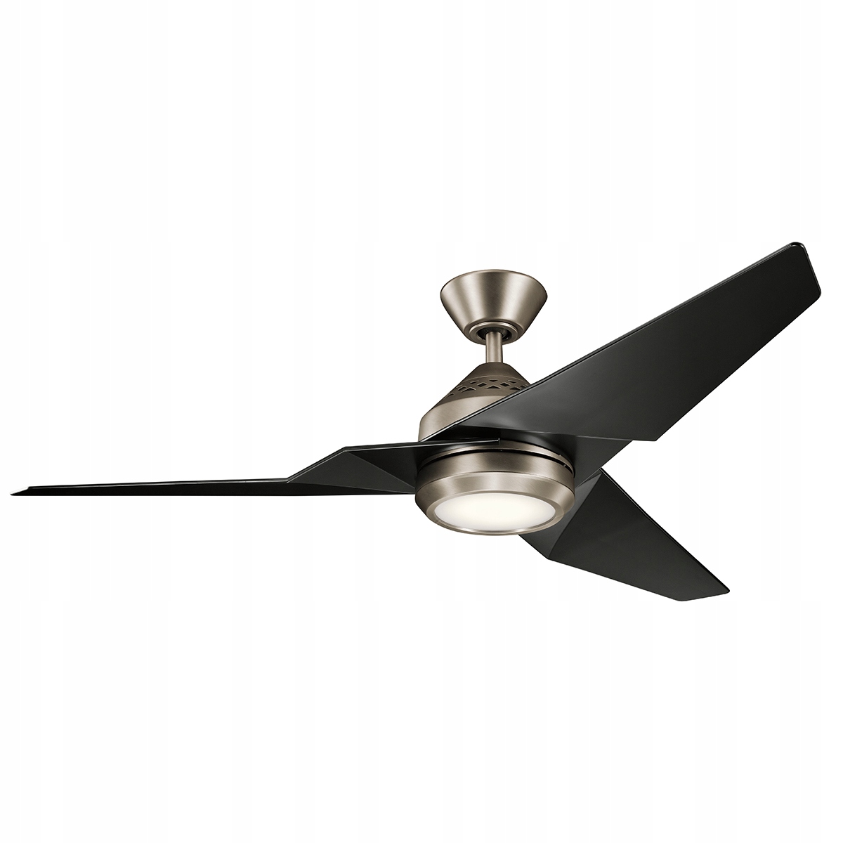 Stropní ventilátor 152 cm s Led lampou 3000K dálkový ovladač, černý saténový Kichler