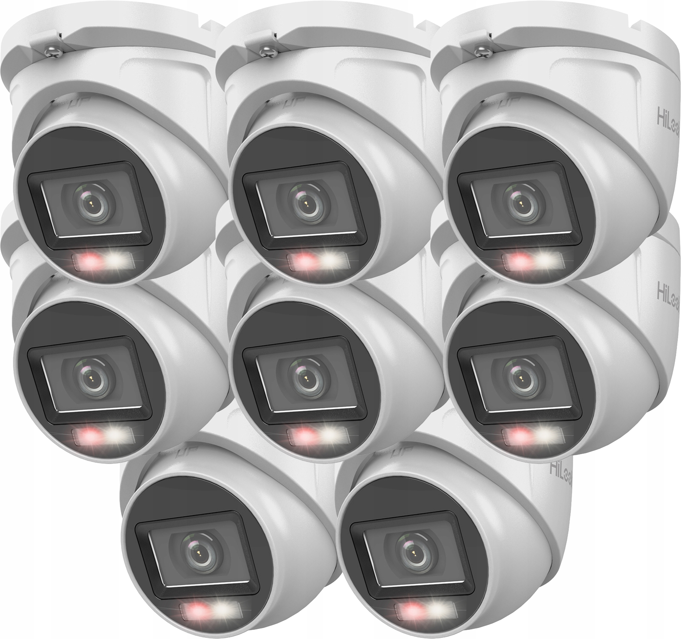 Sada 8 vonkajších kamier 2Mpx Hybrid Light Ir+led TVICAM-T2M-20DL HiLook