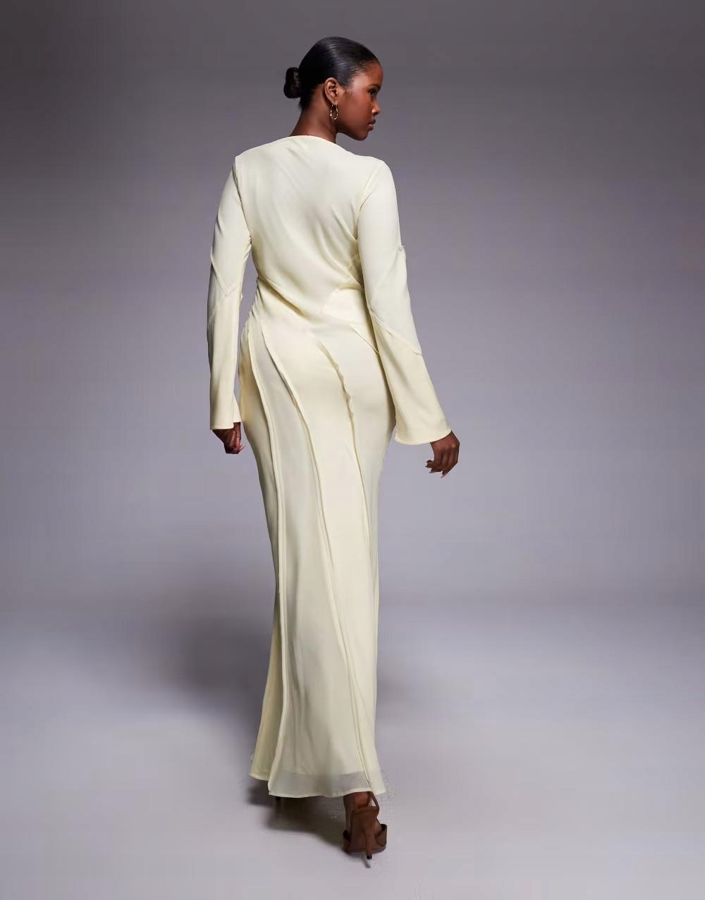 Žluté maxi šaty Asos Design B23 M