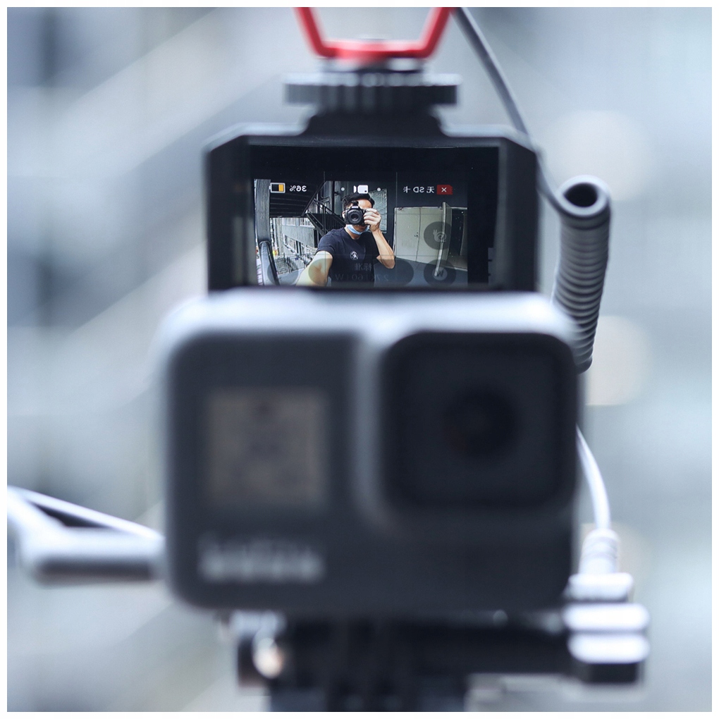 Wizjer ekran do GoPro Hero 8 +uchwyt do AAMIC-001 Model Gp-5