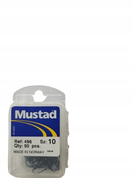 Haczyki Mustad Model 496 Nr 10 Ciemnoniebieskie 10 szt.
