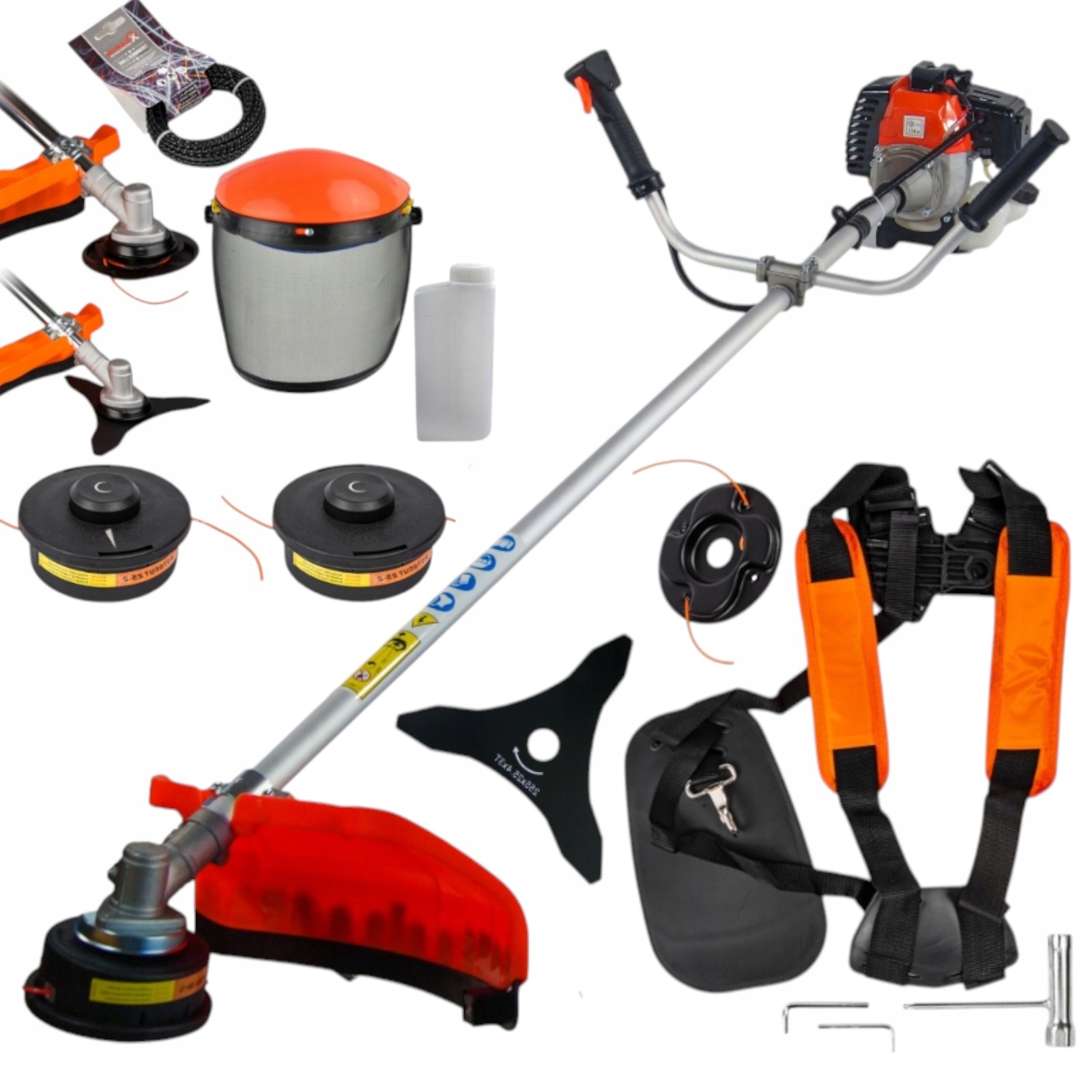 Kosa Spalinowa 6,1KM Ranger Podkaszarka Zestaw XXL Mocna Wydajna