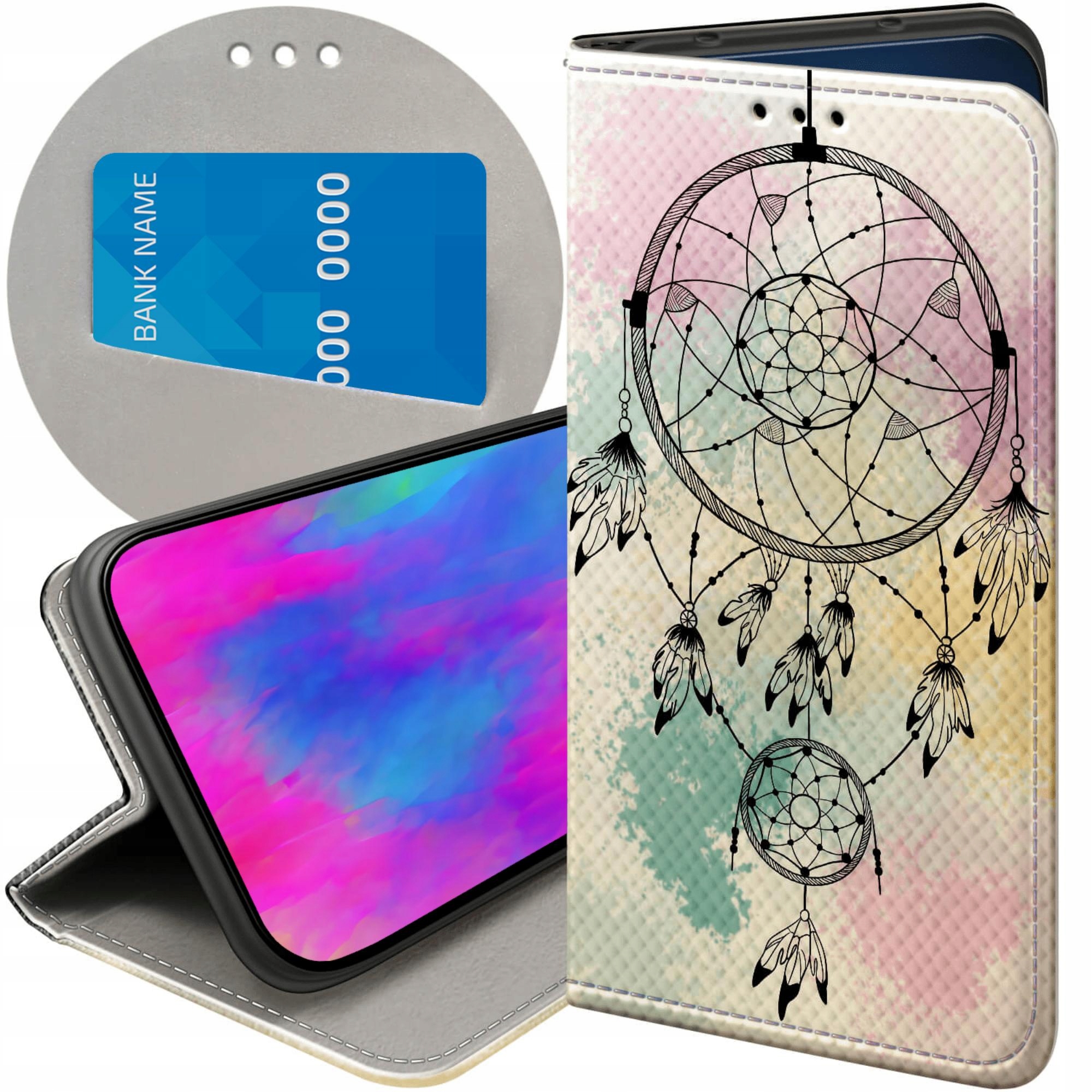 Etui Do Samsung A52 A52 5G A52S A52S 5G Boho Łapacz Snów Pióra