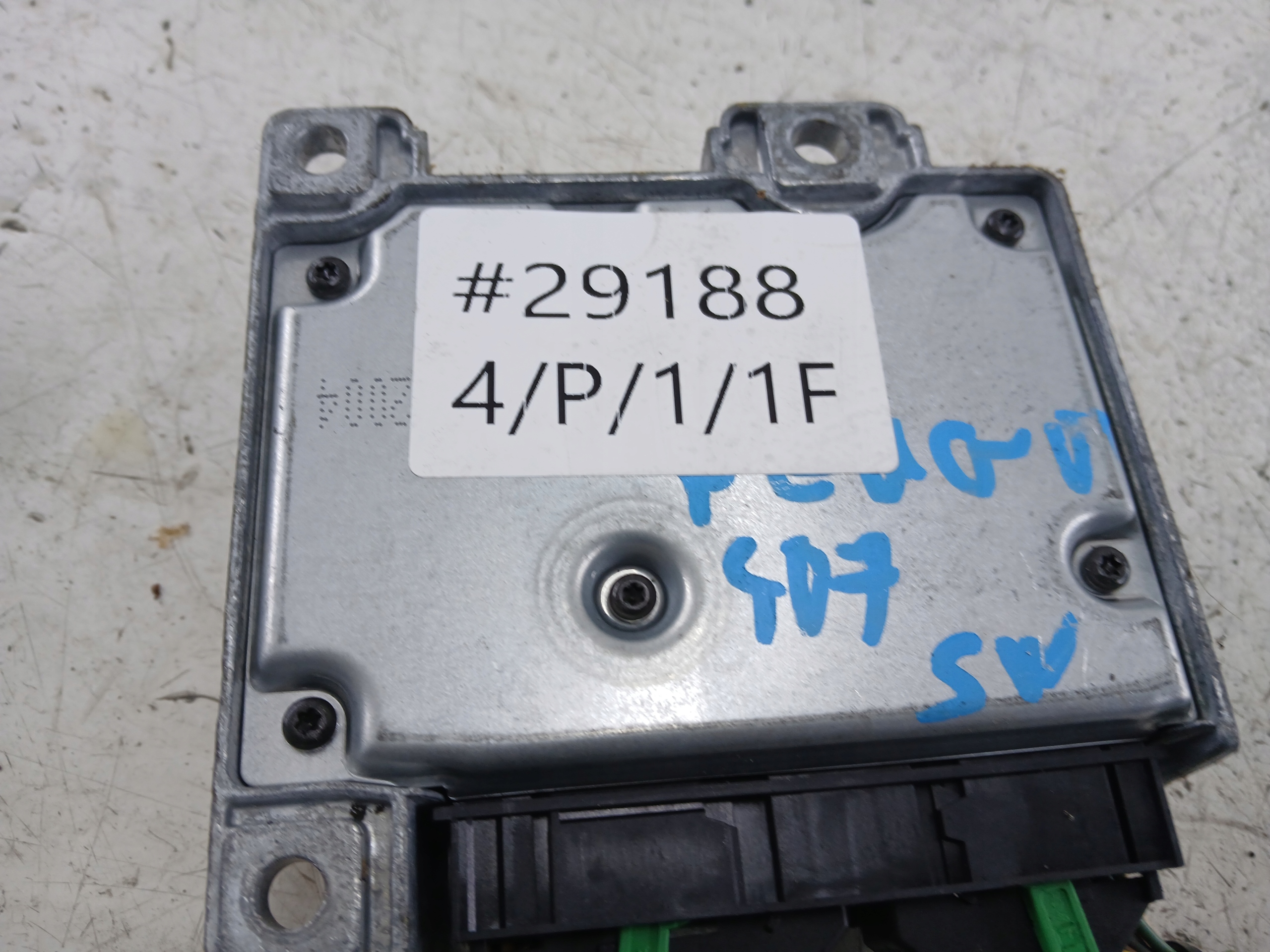 PEUGEOT 407 modulo SENSOR airbag airbag aria 9655880780