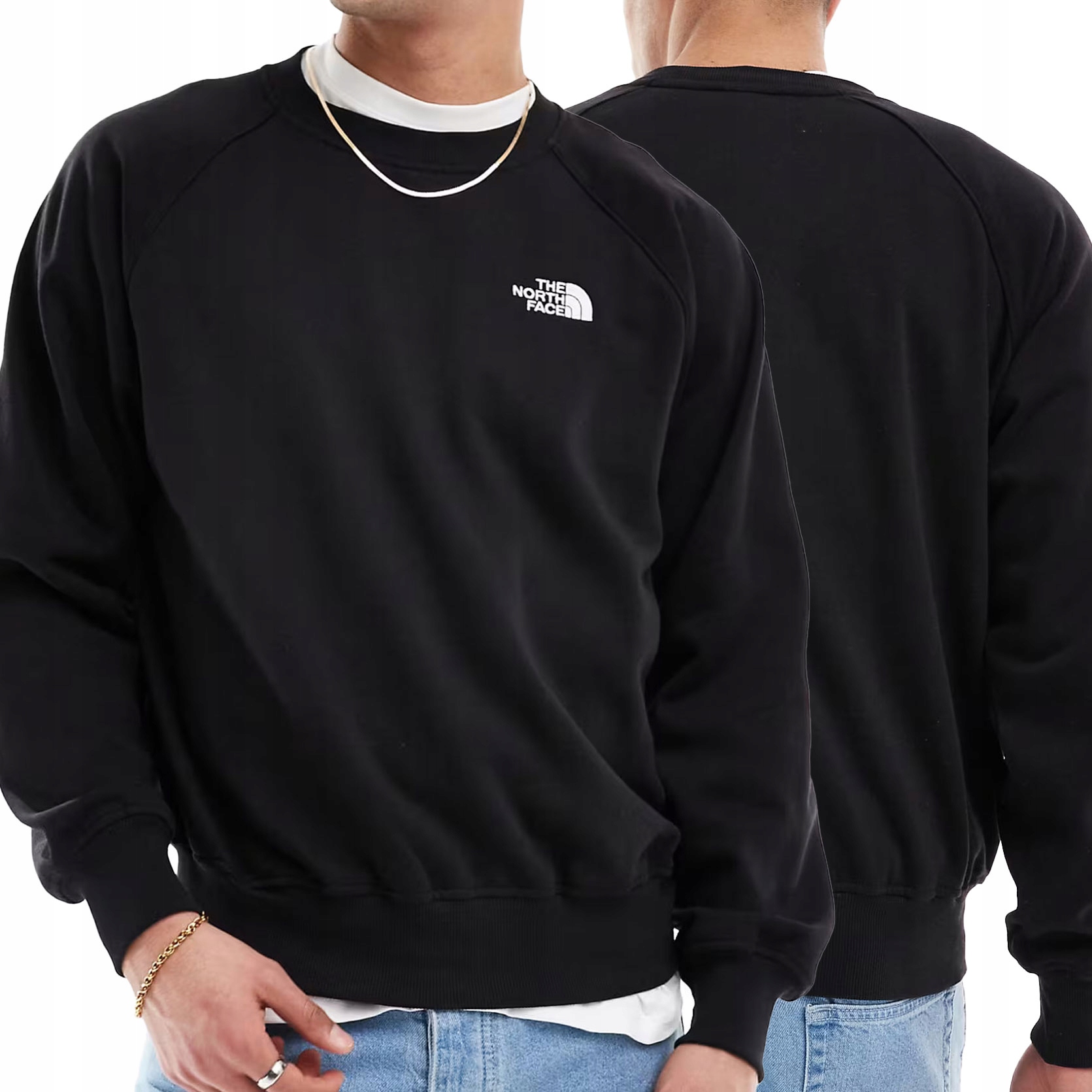 The North Face pánská mikina černá zateplená bez kapuce NF0A86WAJK3 L