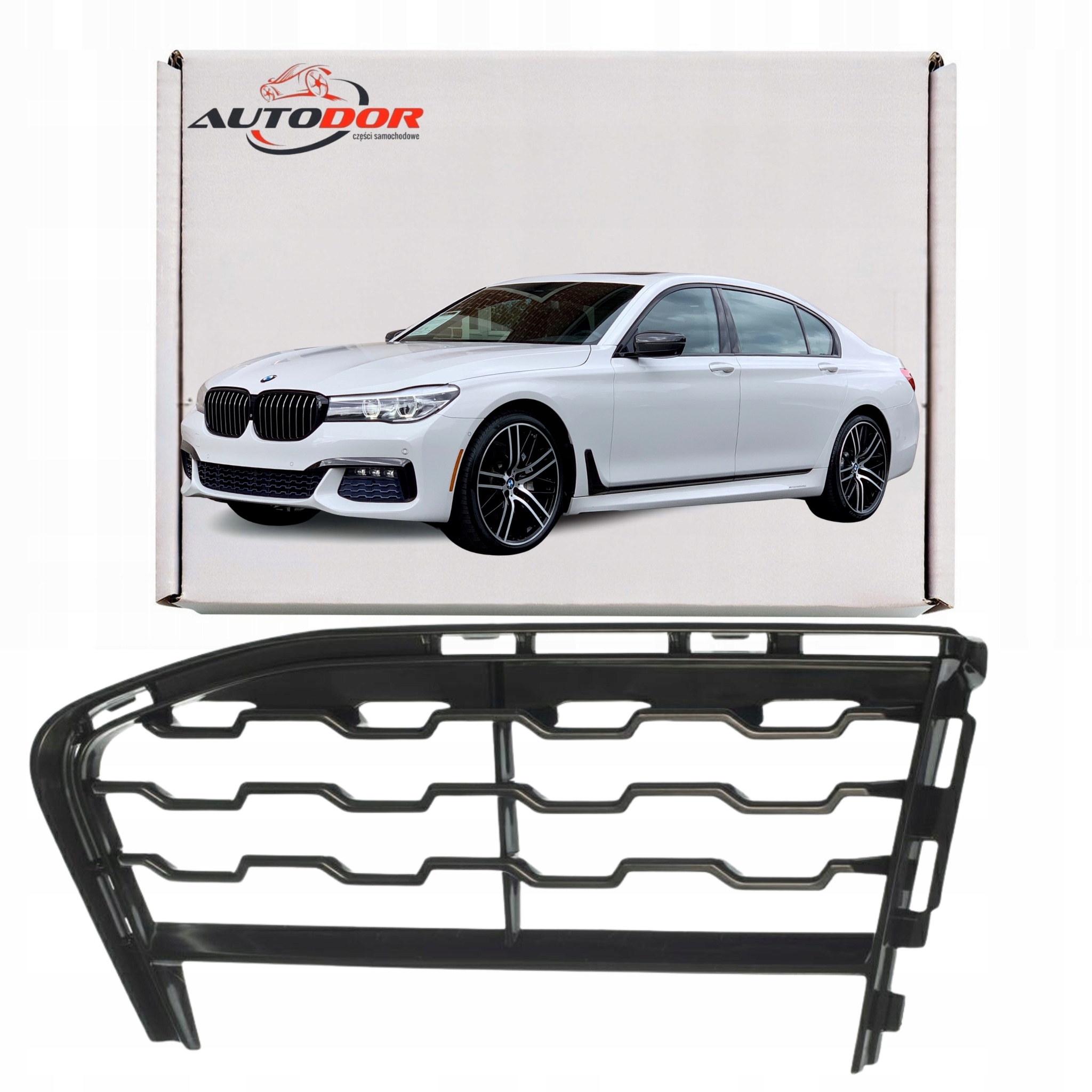 Bmw 7 G11 G12 M-balíček Atrapa Mřížka Krytka Nárazníku Pravá 51118092160