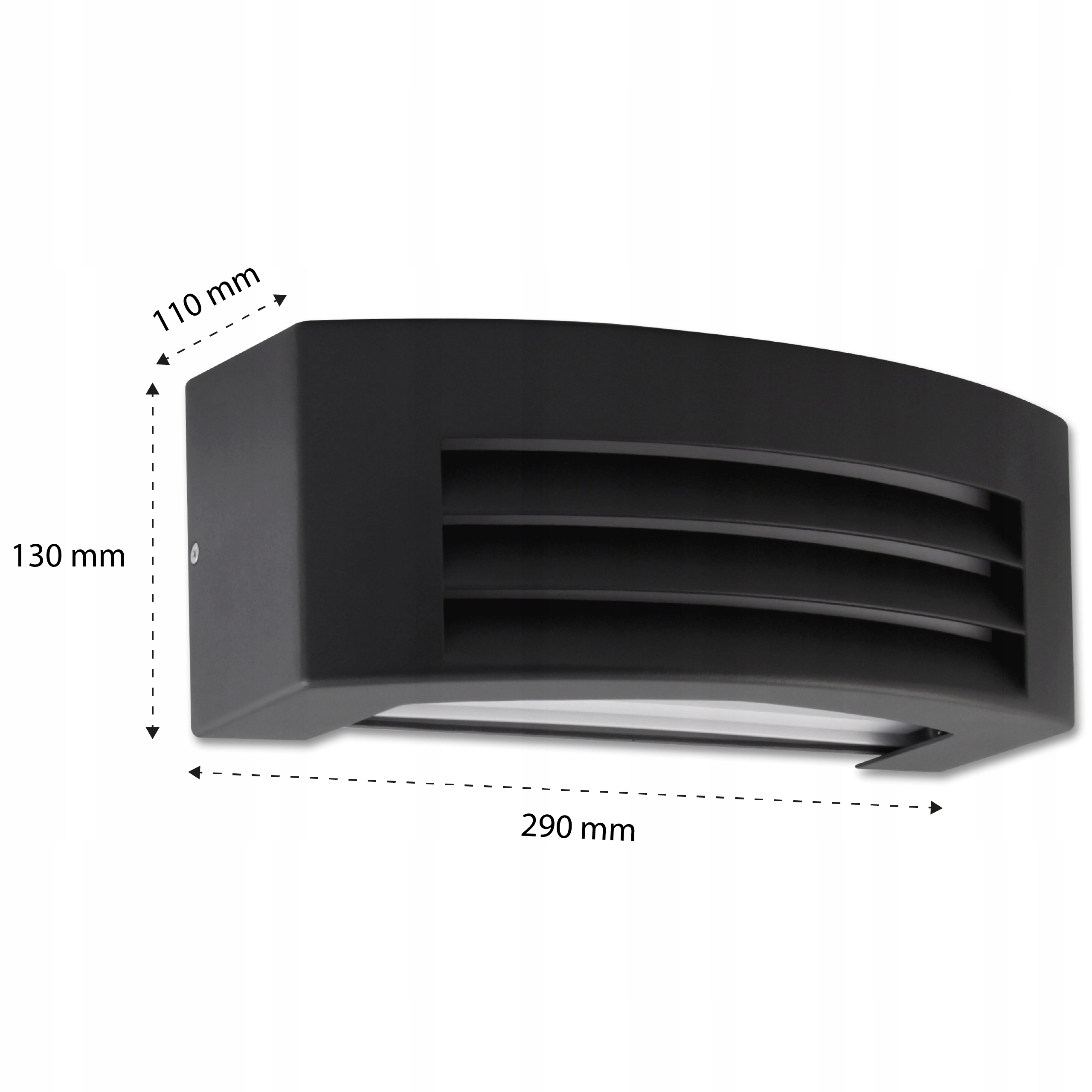 Lampa kinkiet E27 ogrodowy elewacyjna zewnętrzna LED Kolor czarny
