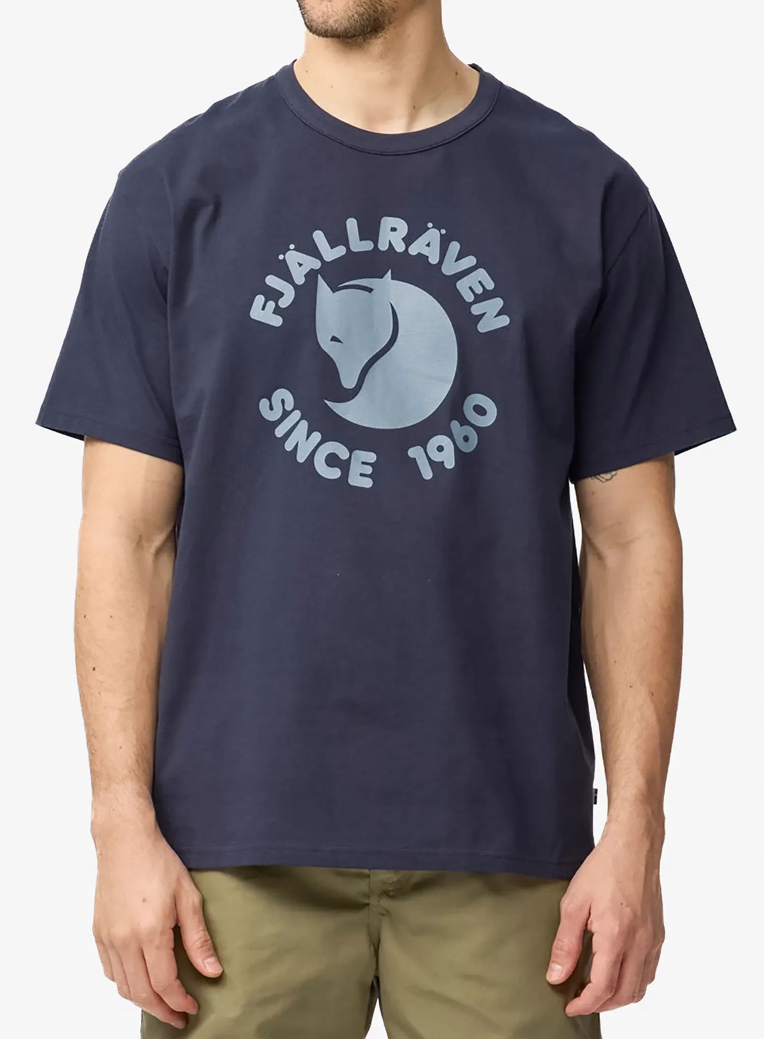 Koszulka bawełniana Fjallraven Fjallraven Relaxed T-Shirt dark navy M