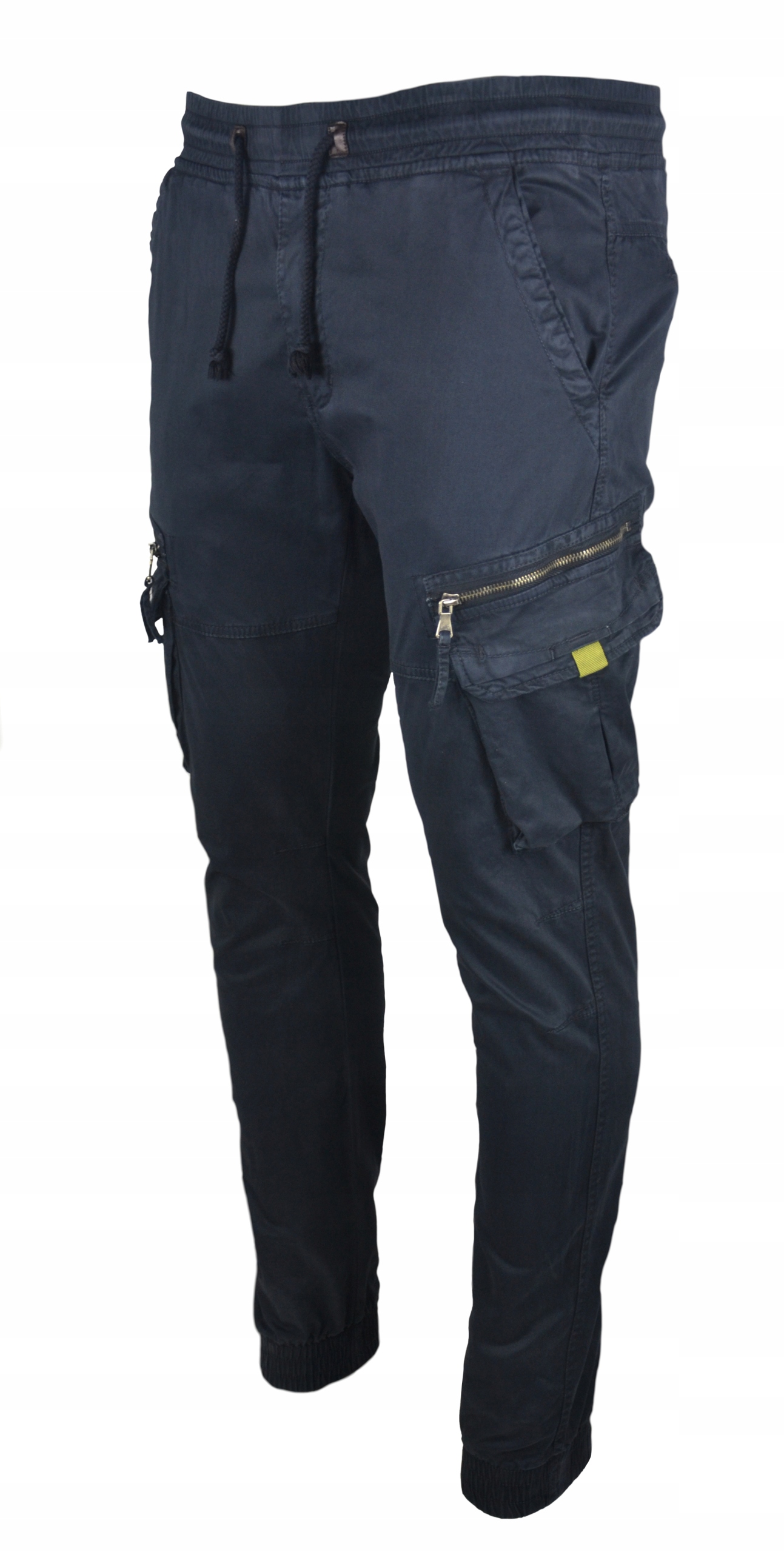 Spodnie męskie joggery bojówki granatowe r.36 Rozmiar 36