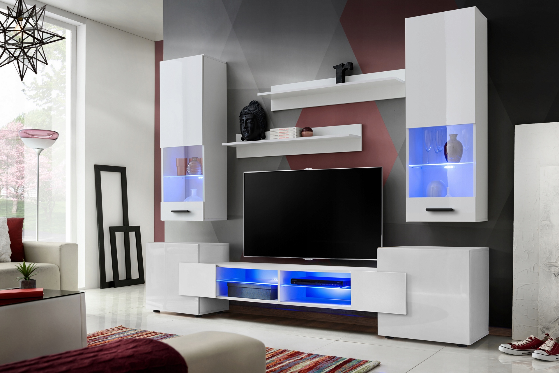 Meblościanka 230 x 195 x 35 cm / Zestaw / Luck