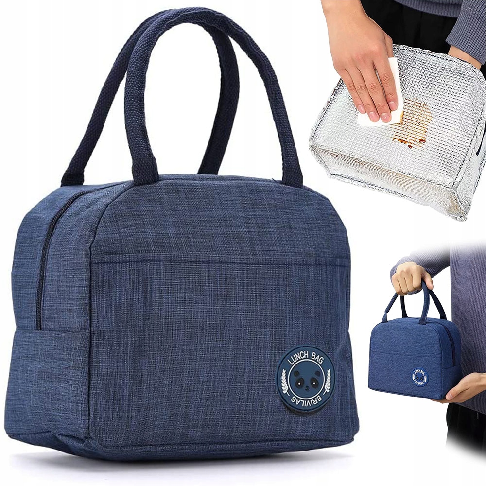 TORBA TERMICZNA ŚNIADANIOWA IZOLACYJNA NA JEDZENIE PIKNIK PLAŻĘ LUNCH BOX
