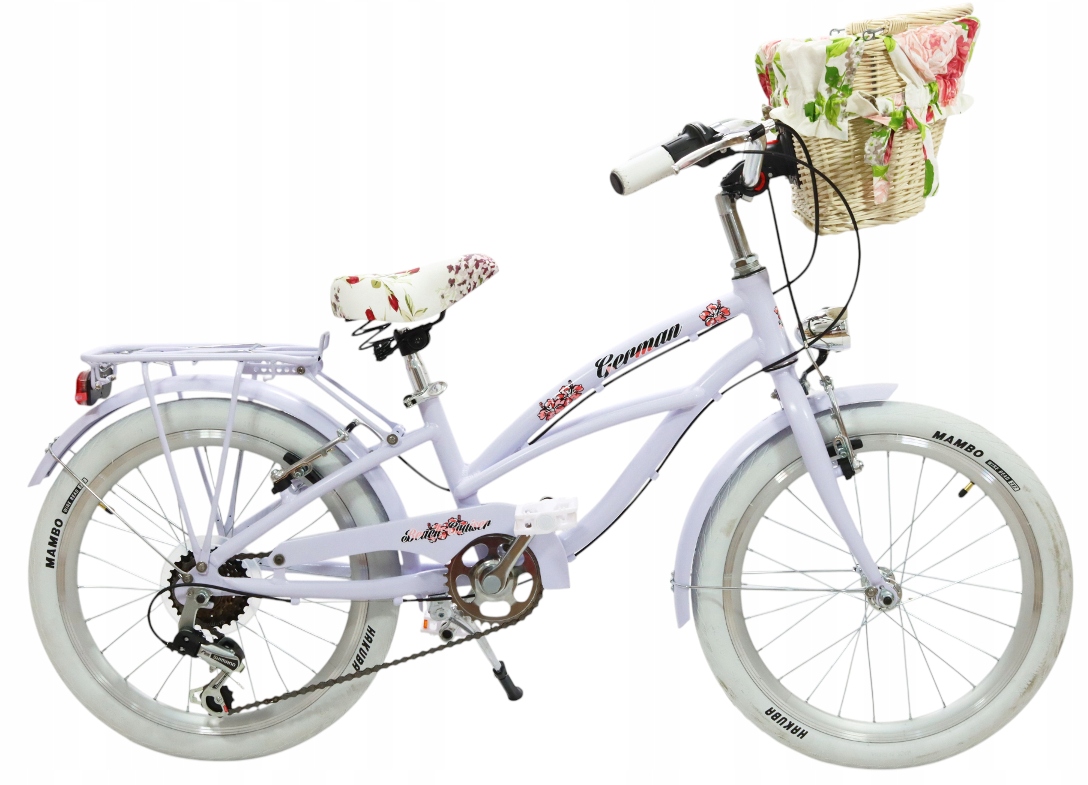 Piękny Aluminiowy Lilac Rower 20 Cali beach cruiser dla dziewczynki 5-8 Lat