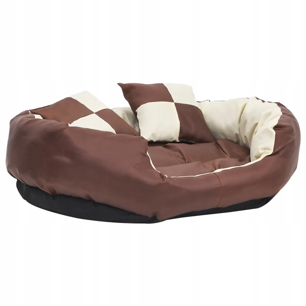 Levně Polštář pro psa Oxford 420D 85x70x20 bronz/krém