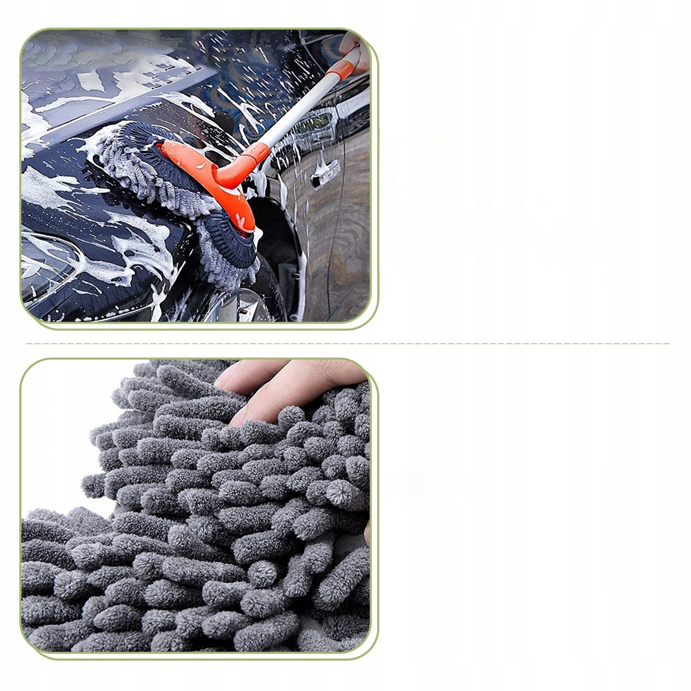 4 SZT. MOP DO MYJNI SAMOCHODOWEJ Z WYSUWANYM DŁUGIM UCHWYTEM Producent Inny