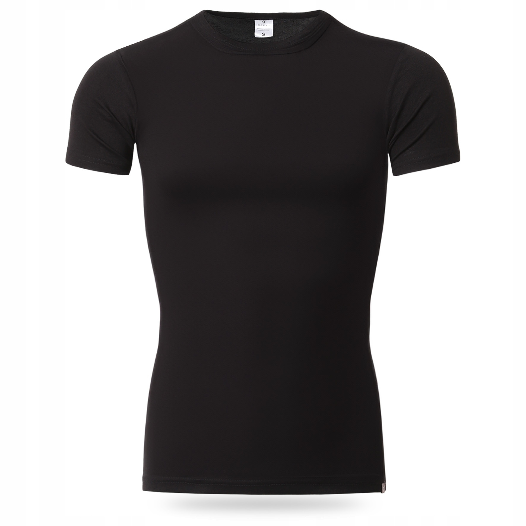 KOSZULKA MĘSKA PODKOSZULKI BIAŁA I CZARNA BAWEŁNIANA MORAJ R.L ZESTAW 2-PAK Dekolt okrągły