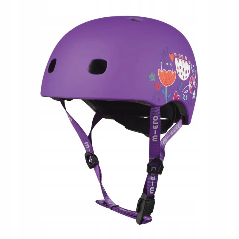 Kask Dziecięcy Micro Floral Purple 48-53 AC2137BX