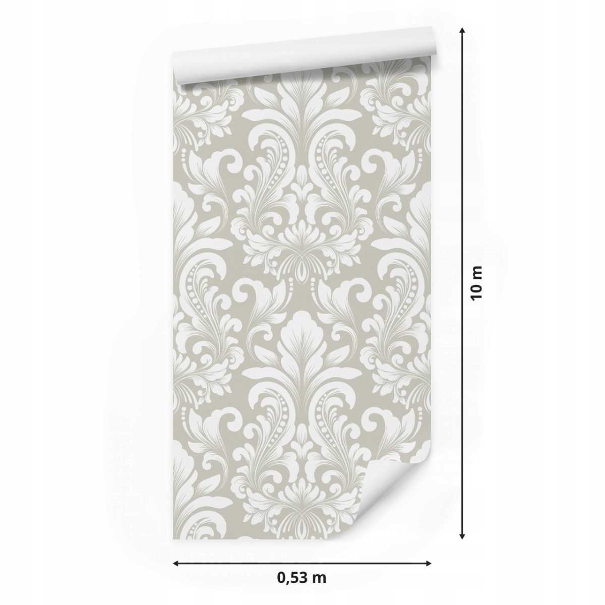 Tapeta na stenu pre obývaciu izbu ORNAMENTY v retro štýle od Muralo