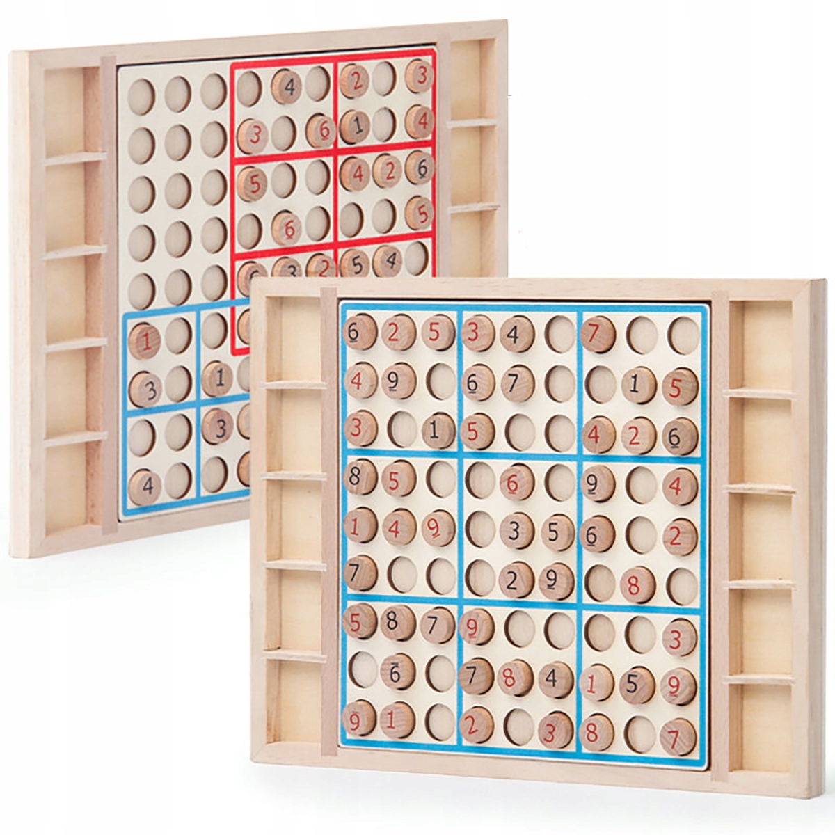Sudoku Drewniana Gra Logiczna Łamigłówka Rodzinna