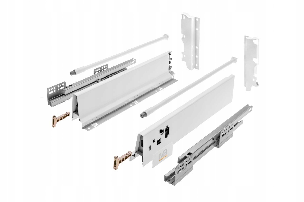Szuflada Gtv Modern Box H=210 mm L=500 mm cichy domyk relingi biała Pb-d-kp