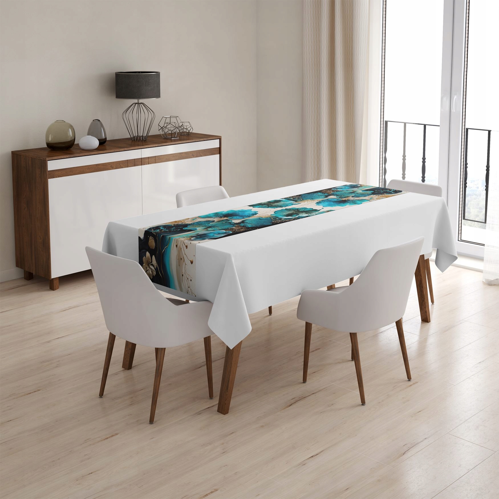 BIEŻNIK OBRUS NA STÓŁ MATOWY GŁADKI 40x180 136 Stan opakowania oryginalne