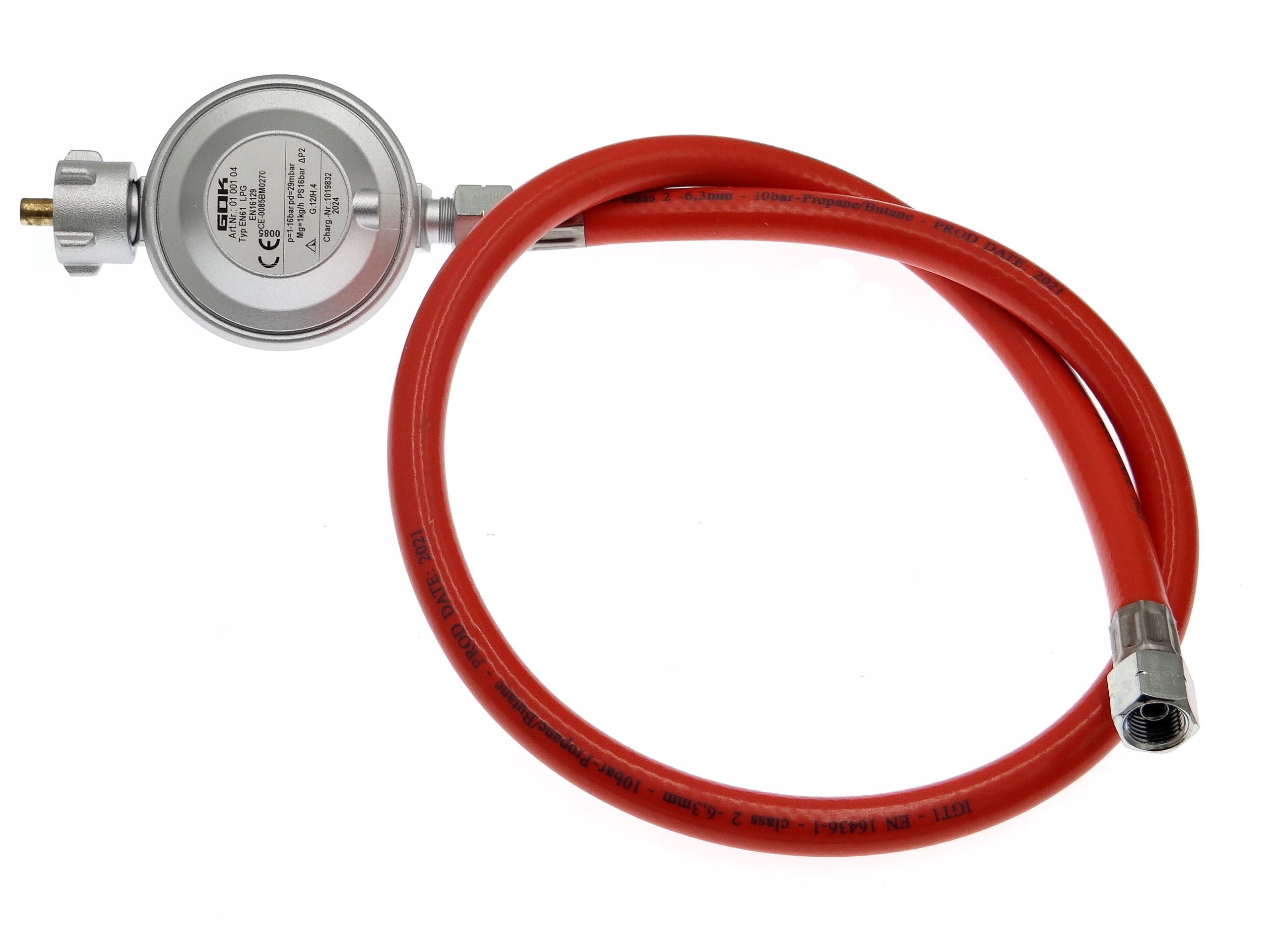 Reduktor+ Wąż 2m Do Butli Propan Butan 29mbar 1kg/h